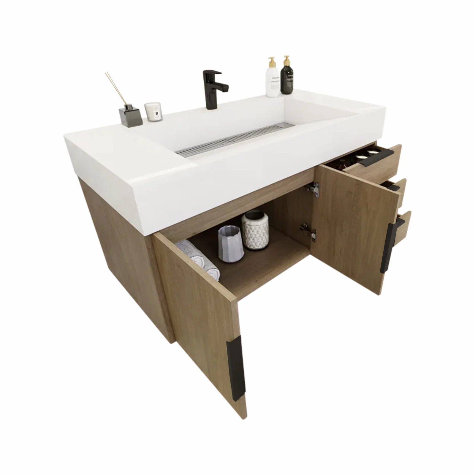 Breton Floating Vanity - 2nd Generation (24"-84") 90 Breton Floating Vanity - 2nd Generation (24"-84")