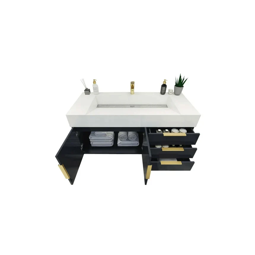 Breton Floating Vanity - 2nd Generation (24"-84") 92 Breton Floating Vanity - 2nd Generation (24"-84")