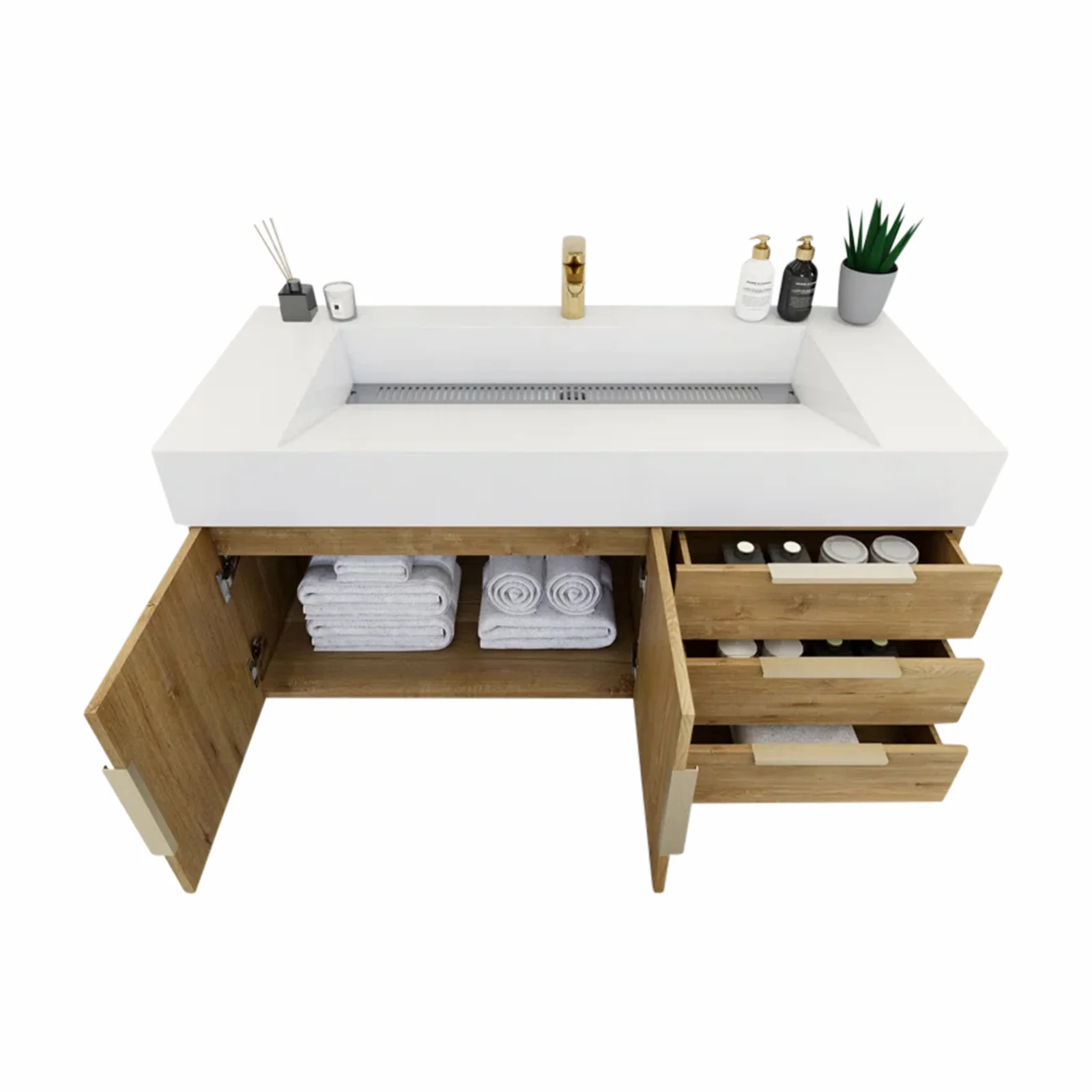 Breton Floating Vanity - 2nd Generation (24"-84") 95 Breton Floating Vanity - 2nd Generation (24"-84")