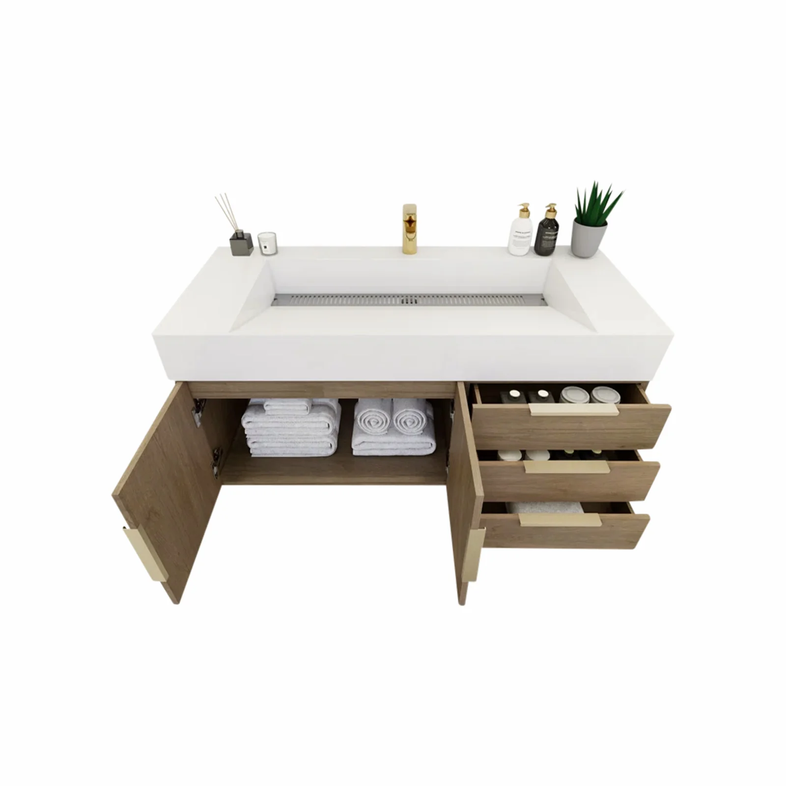 Breton Floating Vanity - 2nd Generation (24"-84") 99 Breton Floating Vanity - 2nd Generation (24"-84")