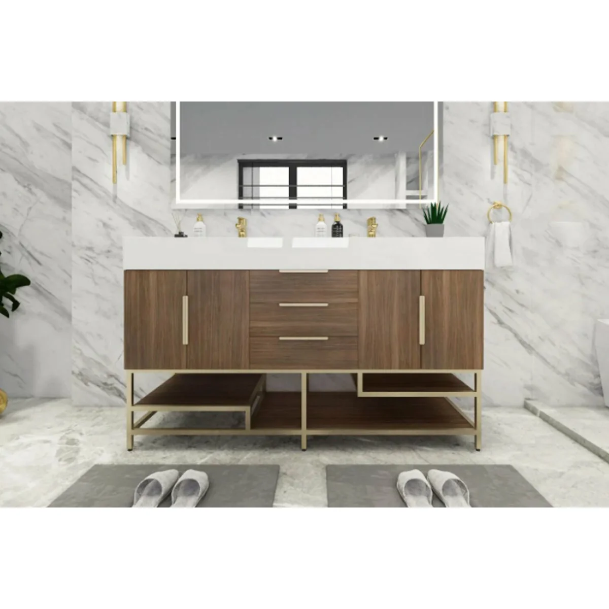 Breton Modern Vanity (24"-84")