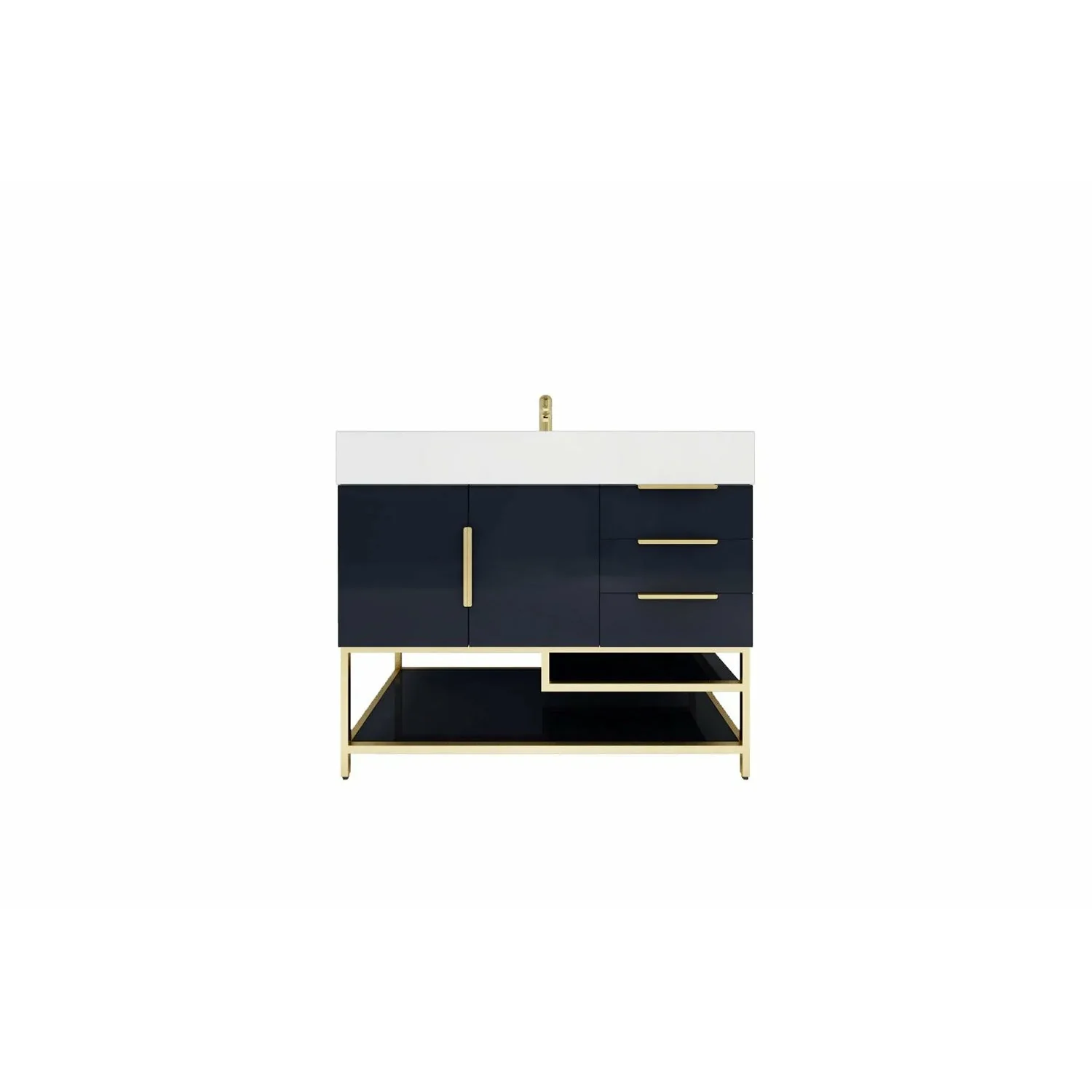 Breton Modern Vanity (24"-84") 100 Breton Modern Vanity (24"-84")