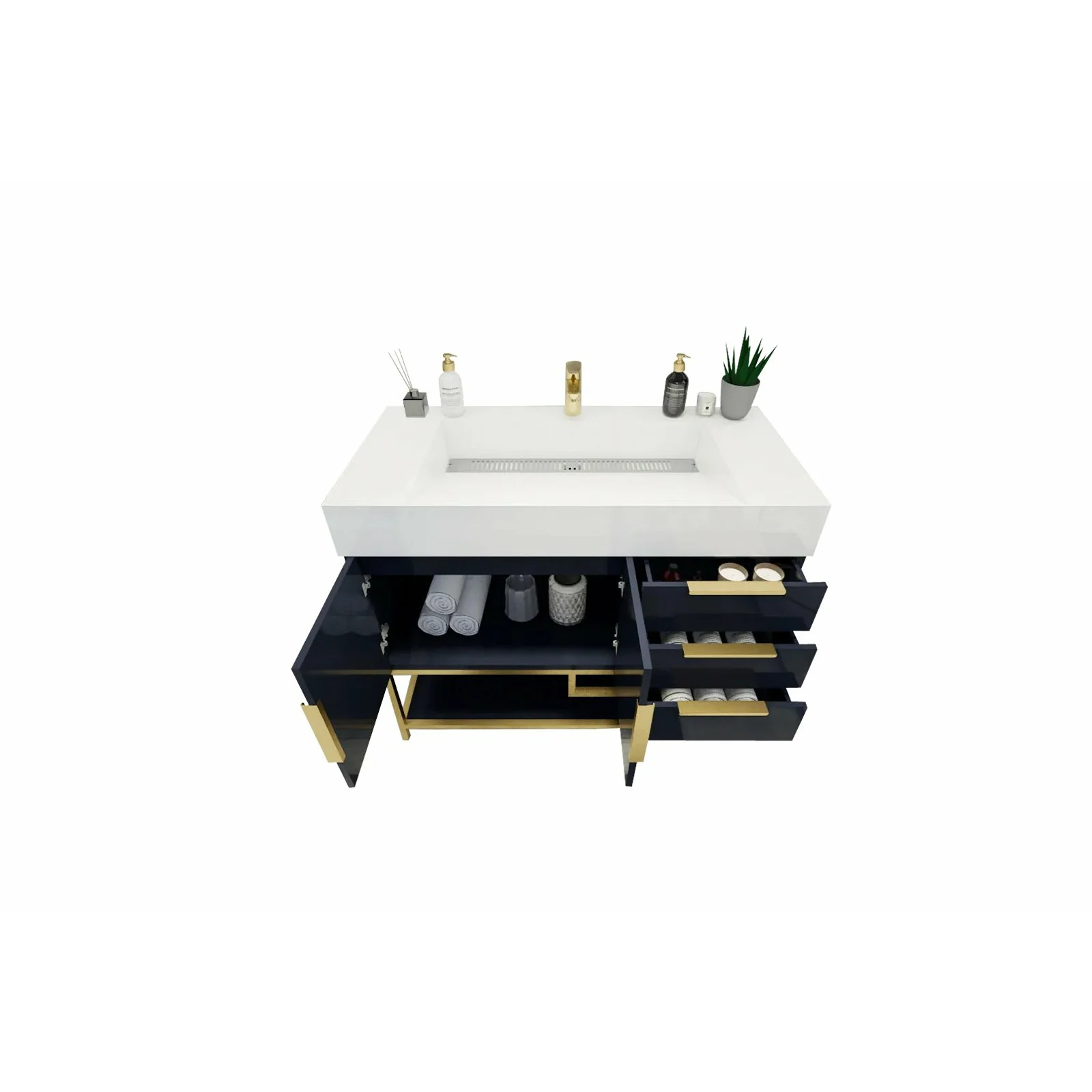 Breton Modern Vanity (24"-84") 102 Breton Modern Vanity (24"-84")