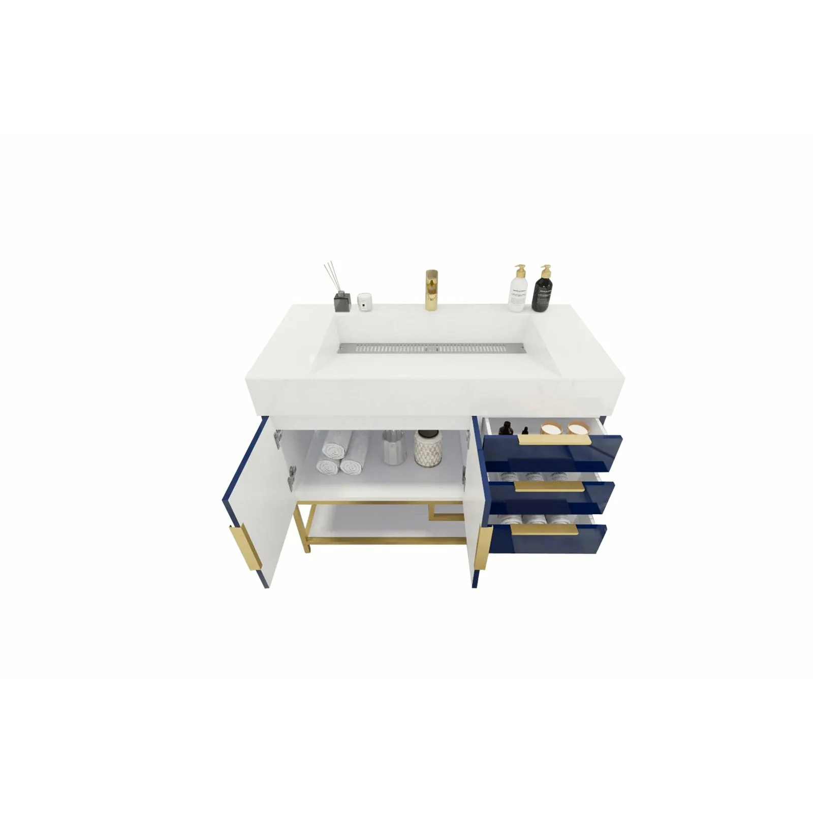 Breton Modern Vanity (24"-84") 105 Breton Modern Vanity (24"-84")