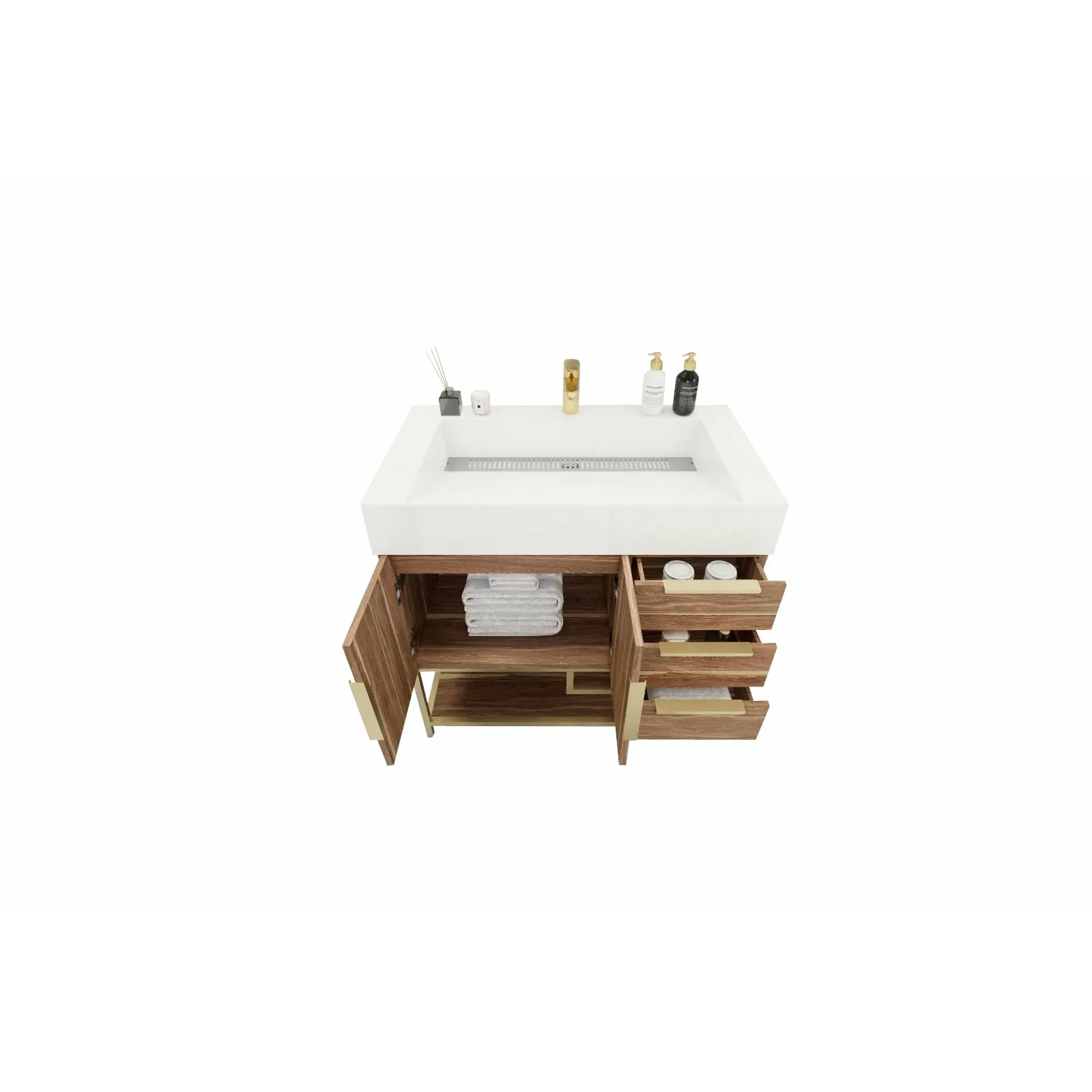 Breton Modern Vanity (24"-84") 109 Breton Modern Vanity (24"-84")