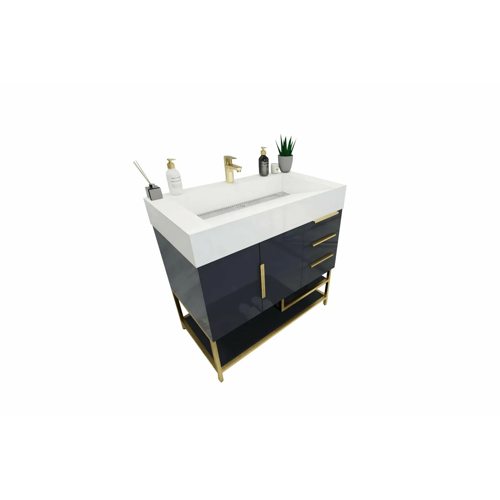 Breton Modern Vanity (24"-84") 111 Breton Modern Vanity (24"-84")