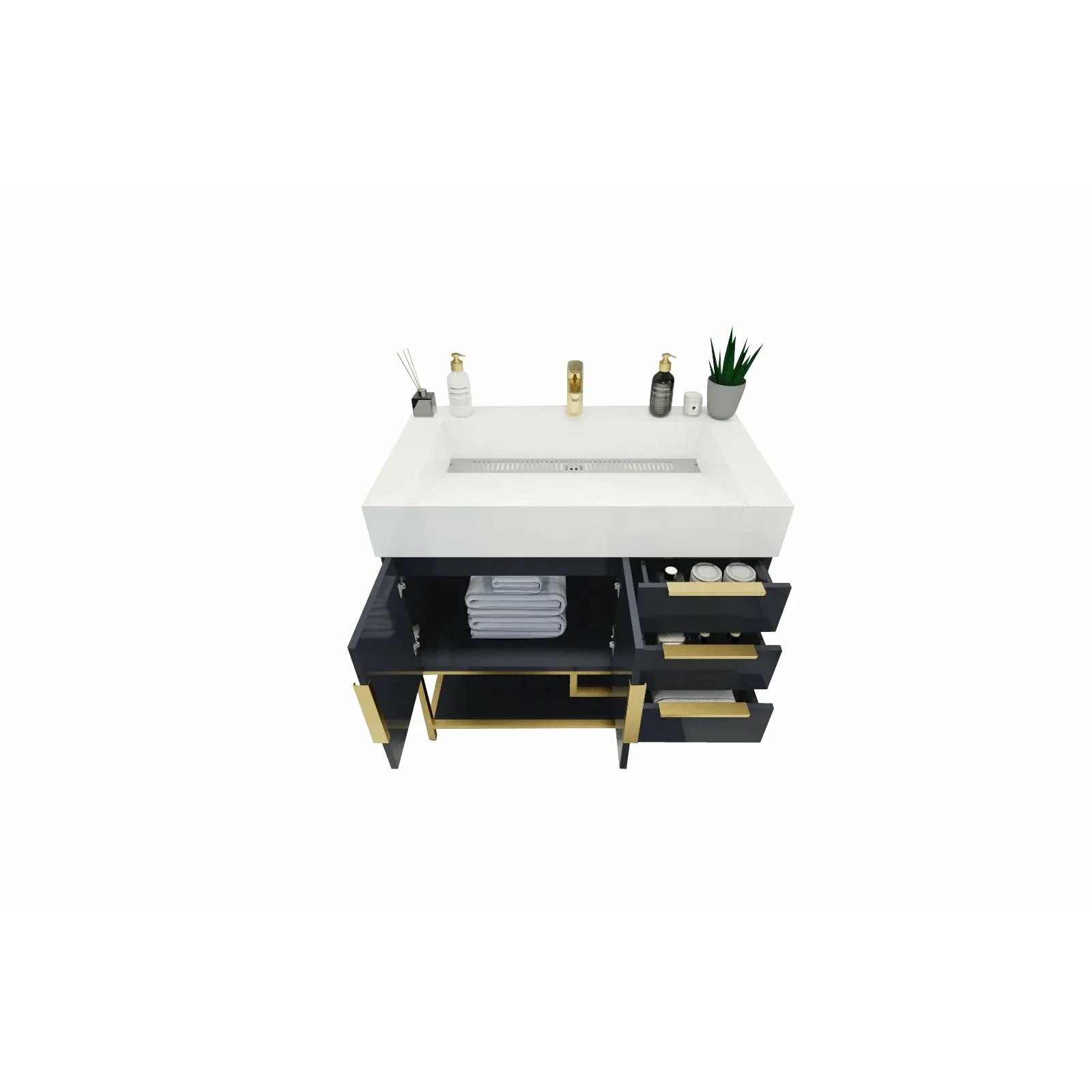 Breton Modern Vanity (24"-84") 112 Breton Modern Vanity (24"-84")
