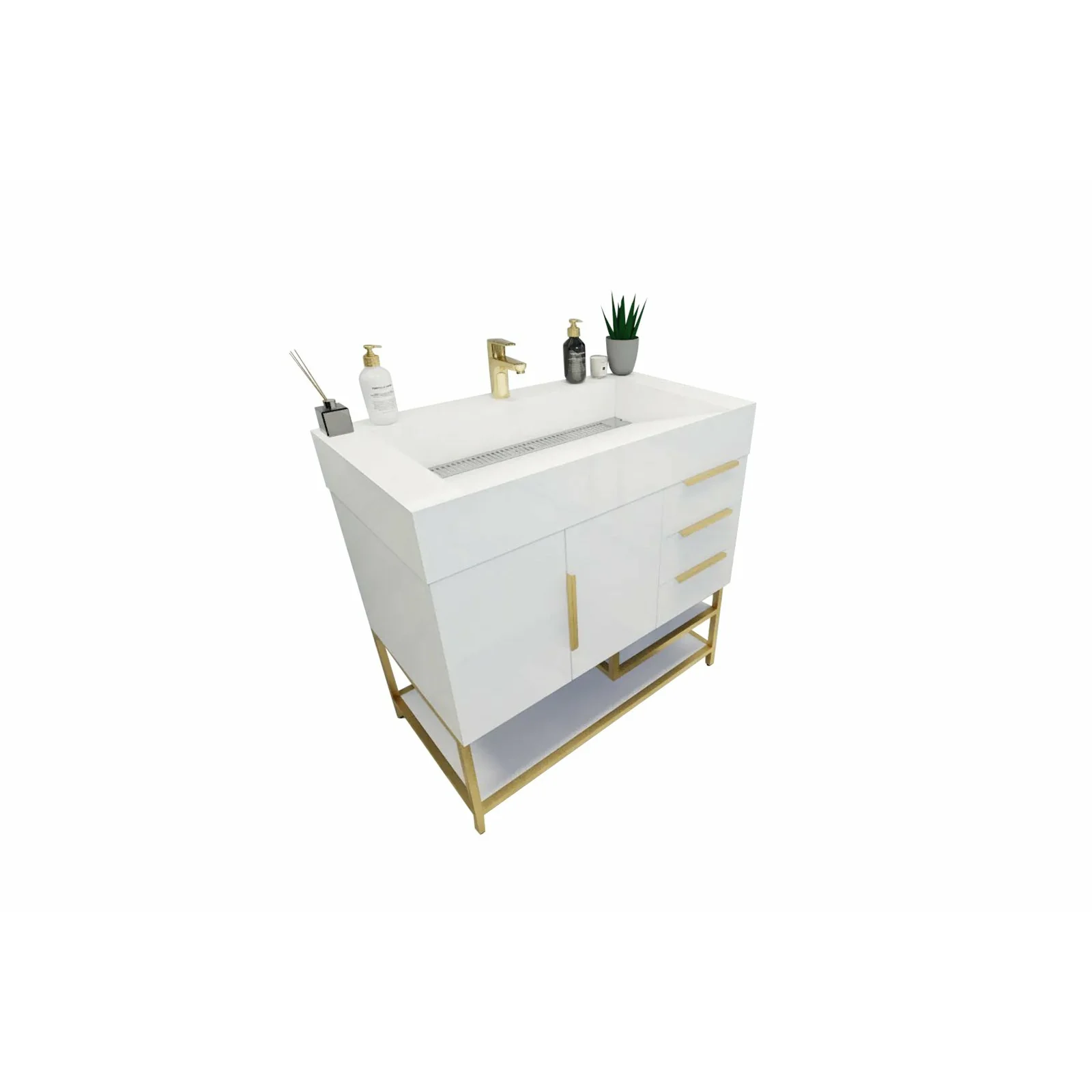 Breton Modern Vanity (24"-84") 114 Breton Modern Vanity (24"-84")