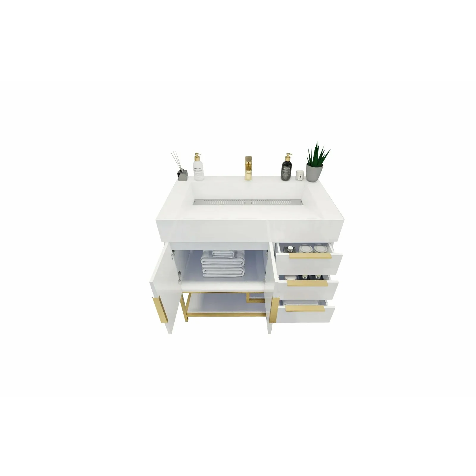 Breton Modern Vanity (24"-84") 115 Breton Modern Vanity (24"-84")