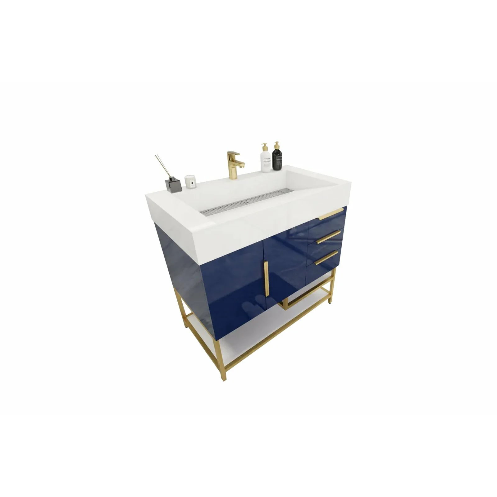 Breton Modern Vanity (24"-84") 117 Breton Modern Vanity (24"-84")