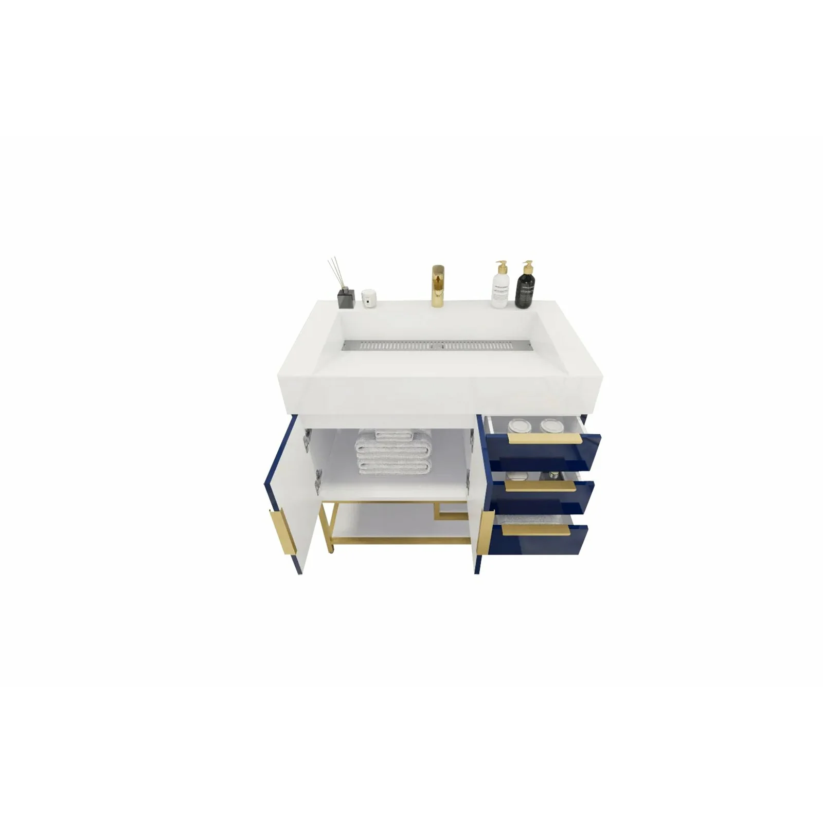 Breton Modern Vanity (24"-84") 118 Breton Modern Vanity (24"-84")