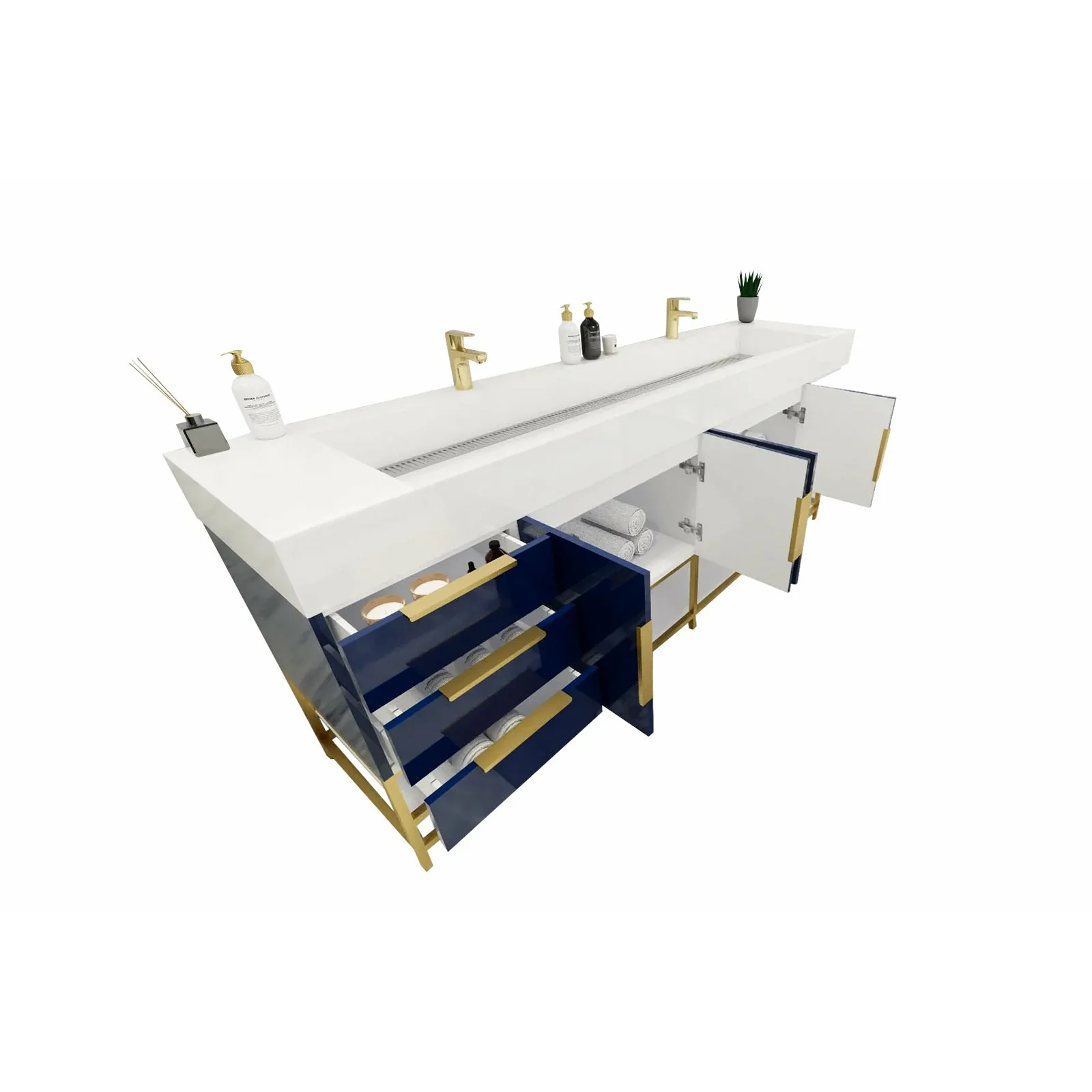 Breton Modern Vanity (24"-84") 12 Breton Modern Vanity (24"-84")