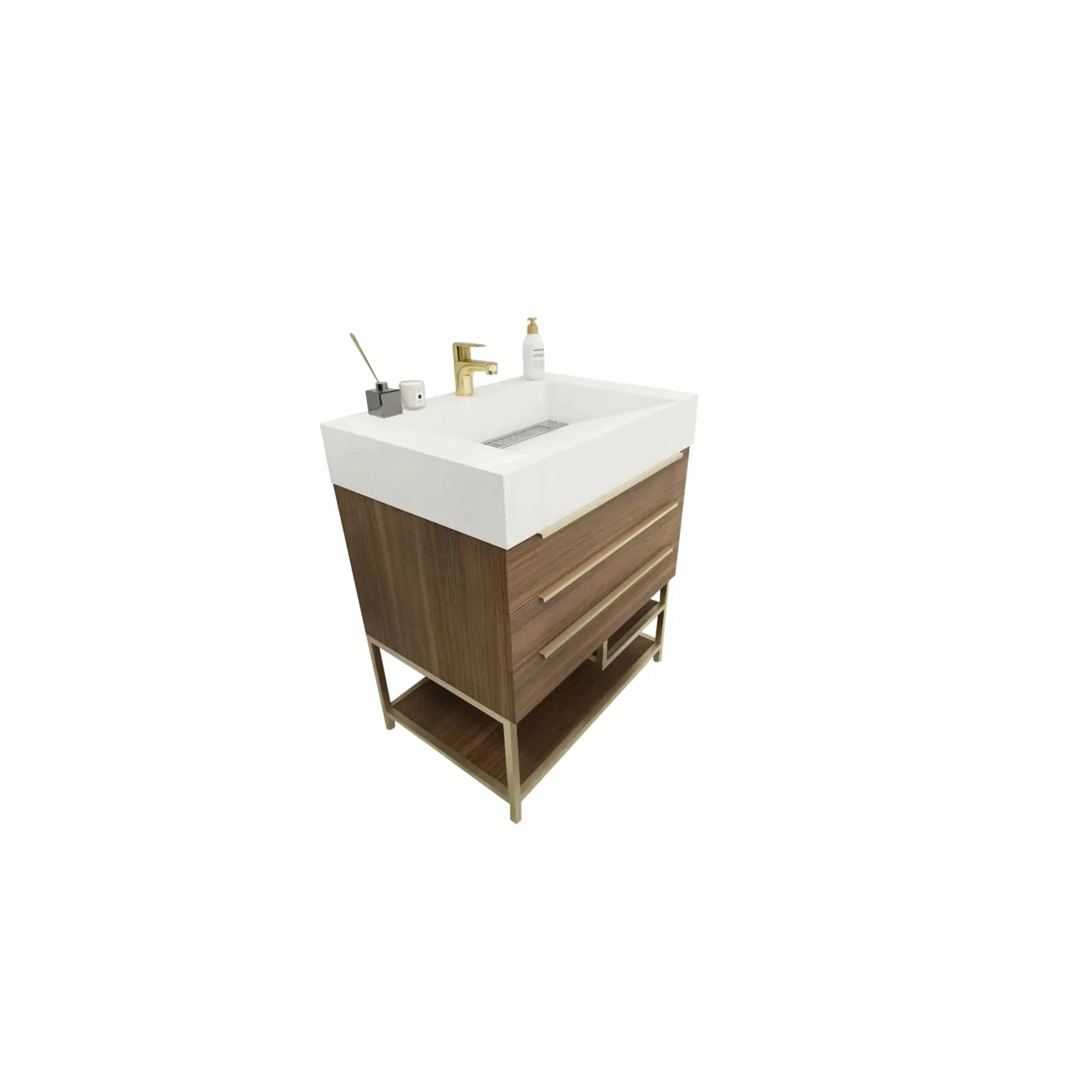 Breton Modern Vanity (24"-84") 120 Breton Modern Vanity (24"-84")