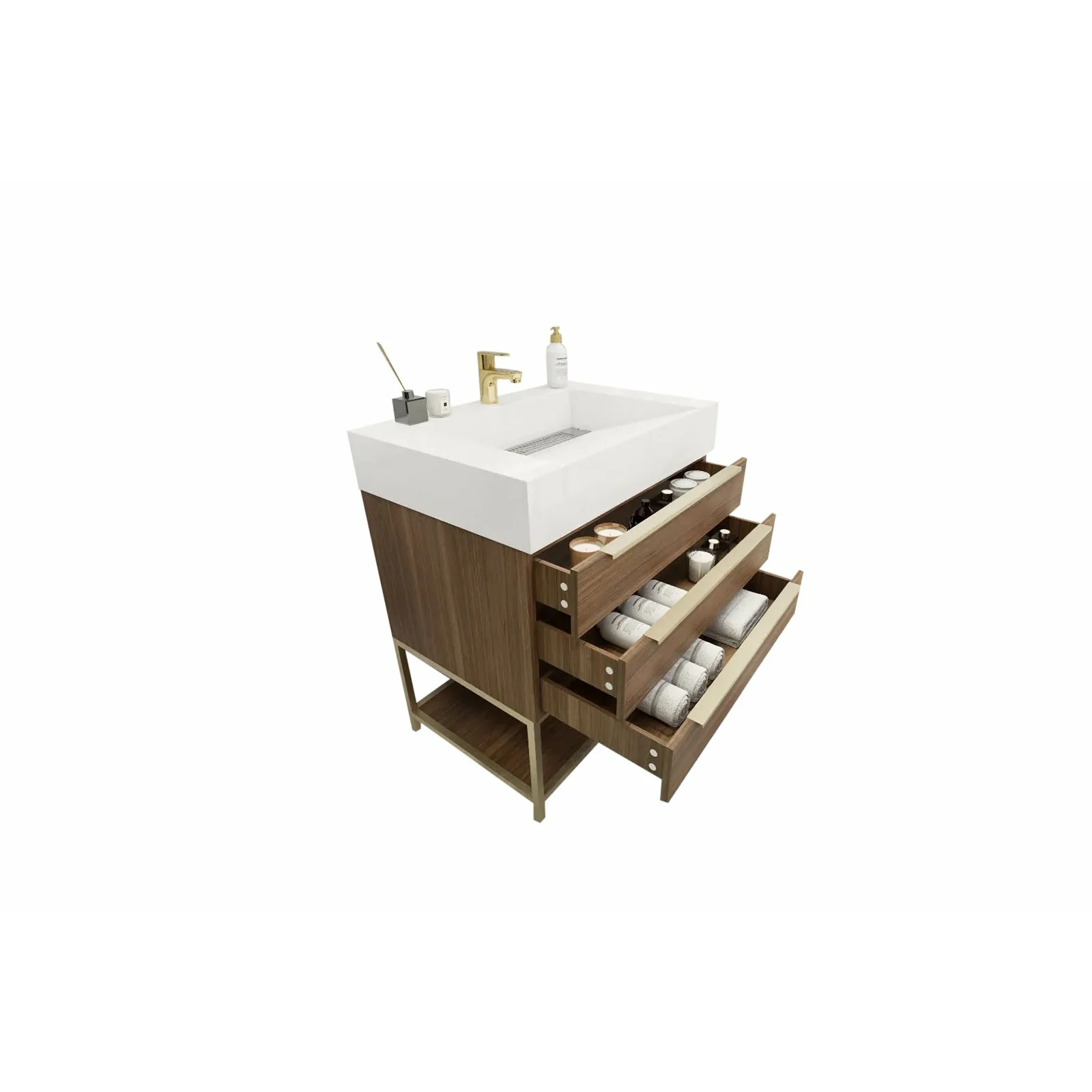 Breton Modern Vanity (24"-84") 121 Breton Modern Vanity (24"-84")