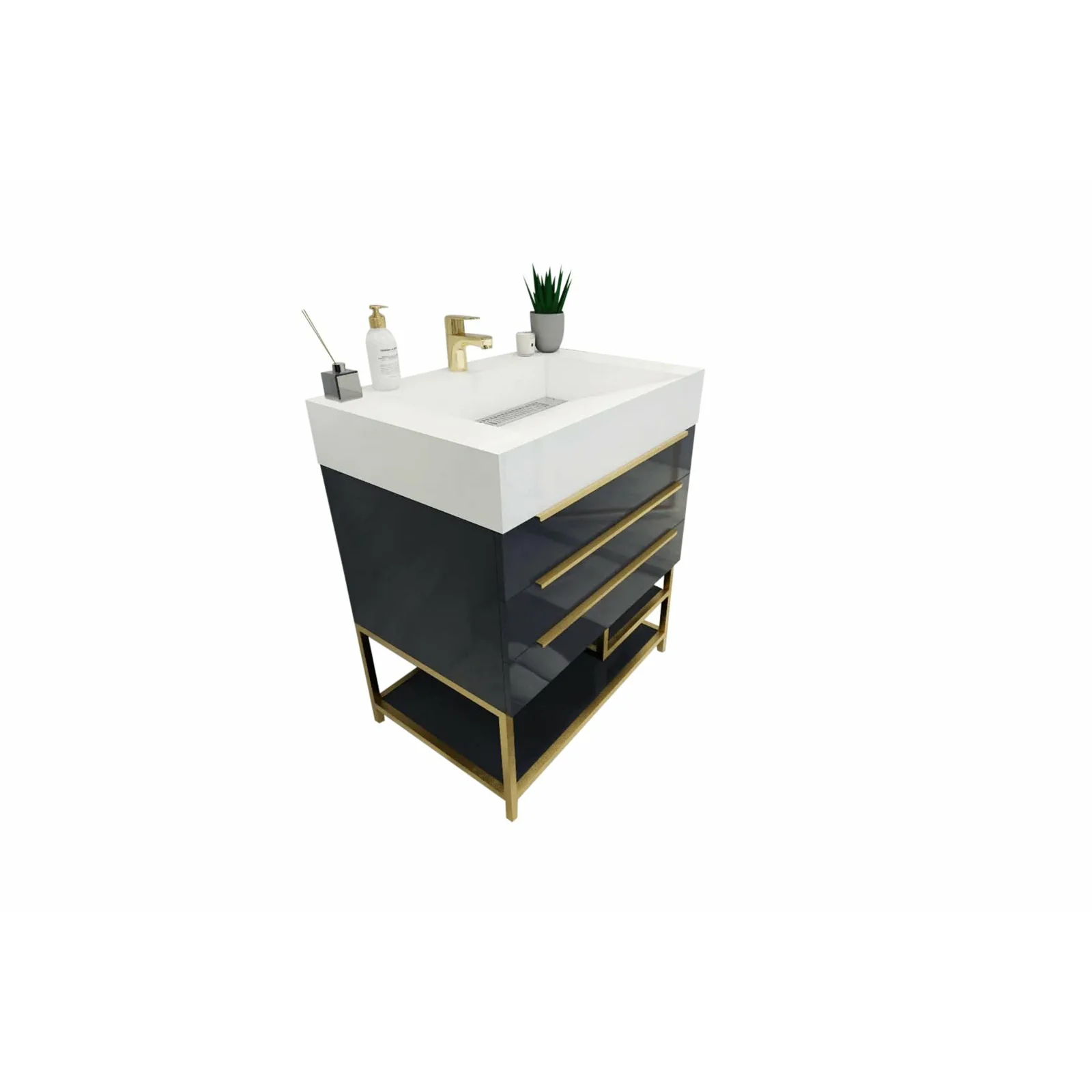 Breton Modern Vanity (24"-84") 126 Breton Modern Vanity (24"-84")