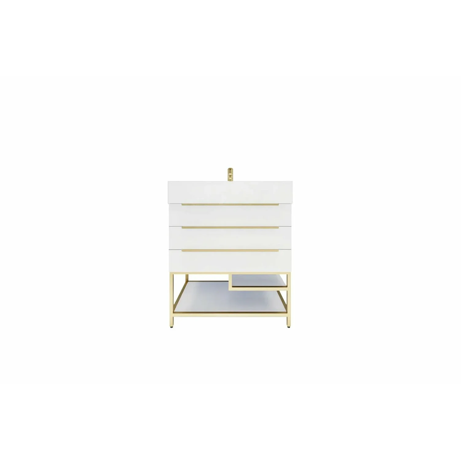 Breton Modern Vanity (24"-84") 128 Breton Modern Vanity (24"-84")