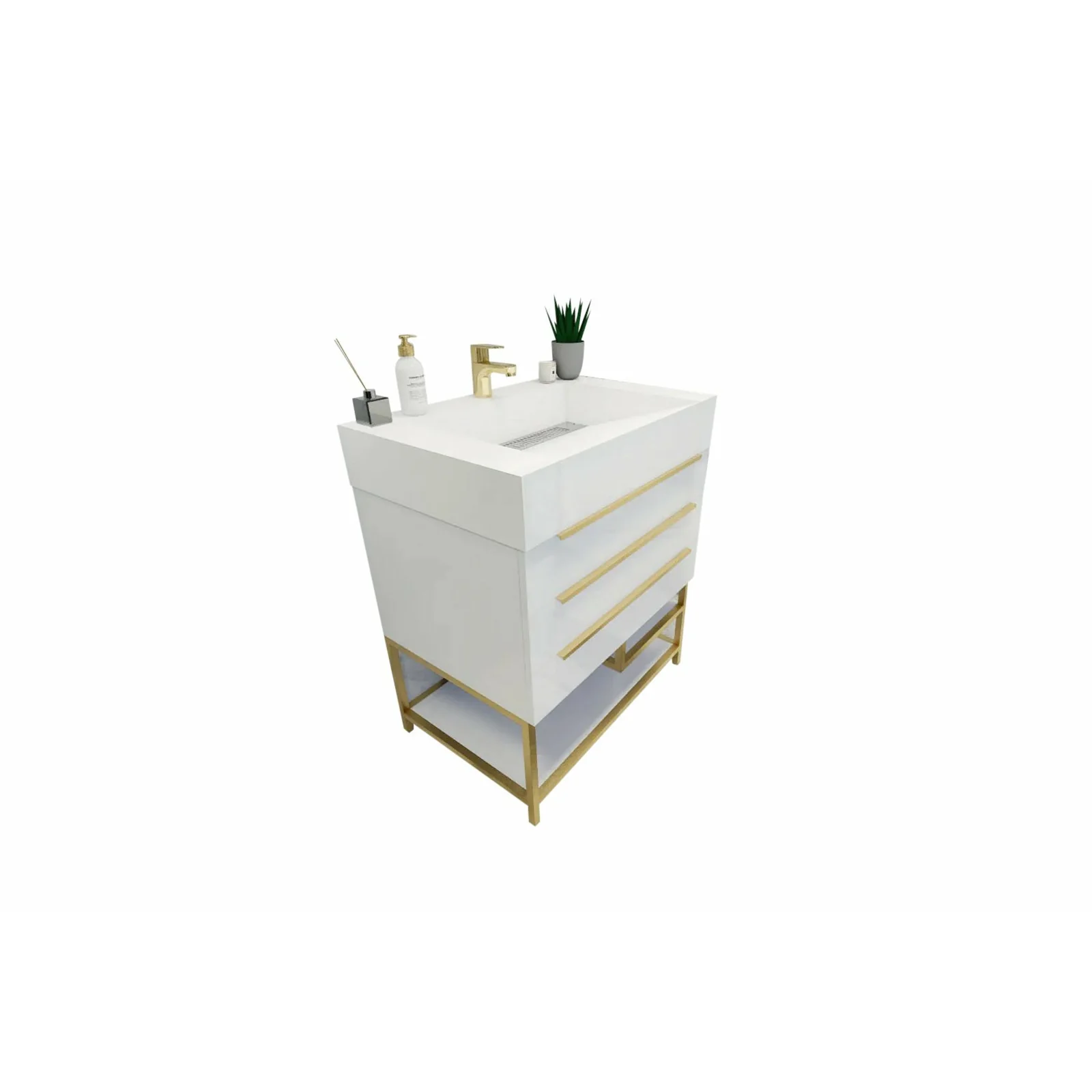 Breton Modern Vanity (24"-84") 129 Breton Modern Vanity (24"-84")