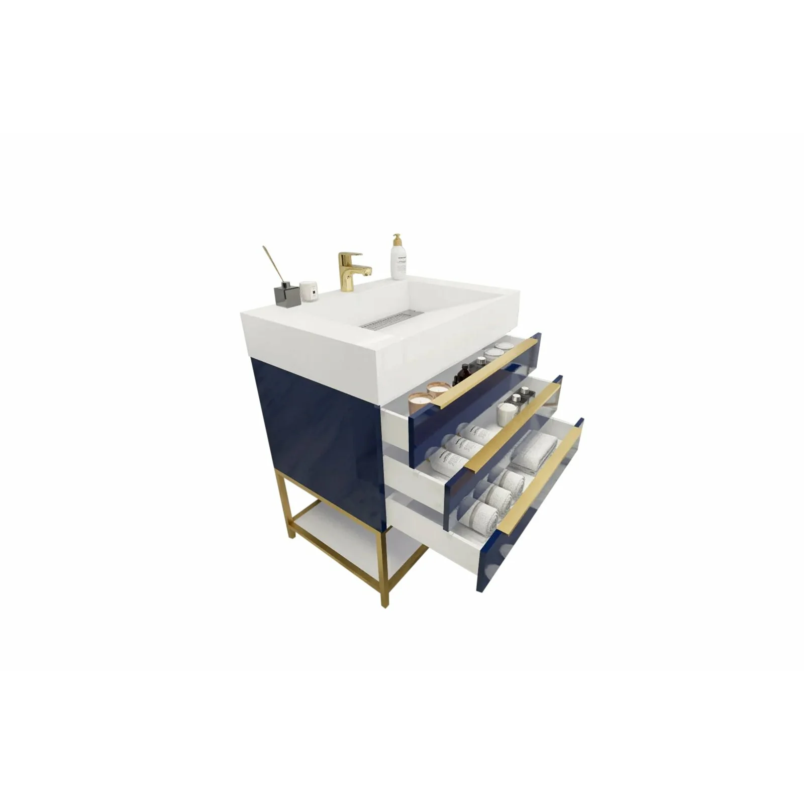 Breton Modern Vanity (24"-84") 133 Breton Modern Vanity (24"-84")