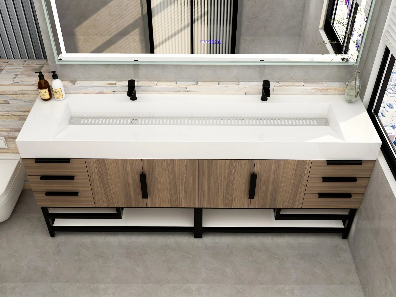 Breton Modern Vanity (24"-84") 142 Breton Modern Vanity (24"-84")