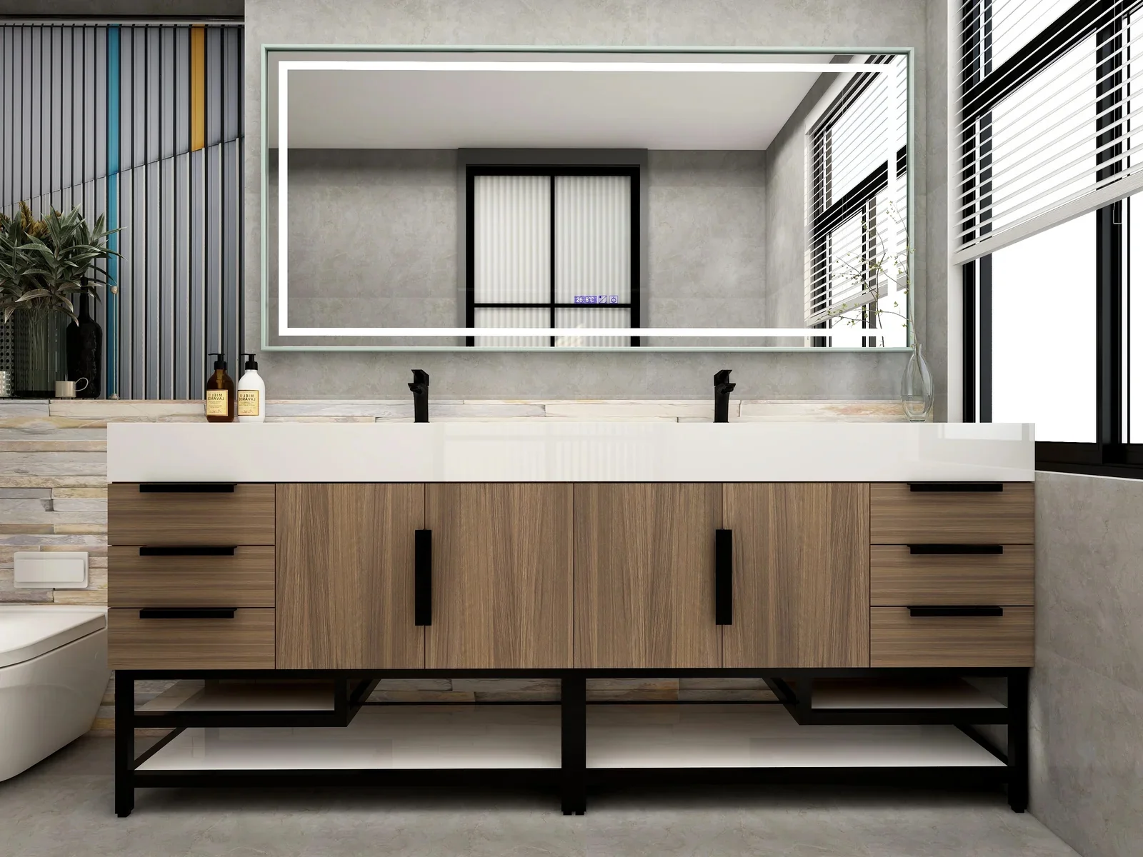 Breton Modern Vanity (24"-84") 143 Breton Modern Vanity (24"-84")