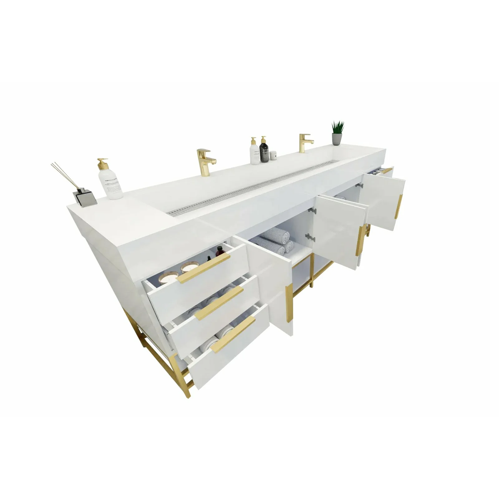 Breton Modern Vanity (24"-84") 15 Breton Modern Vanity (24"-84")