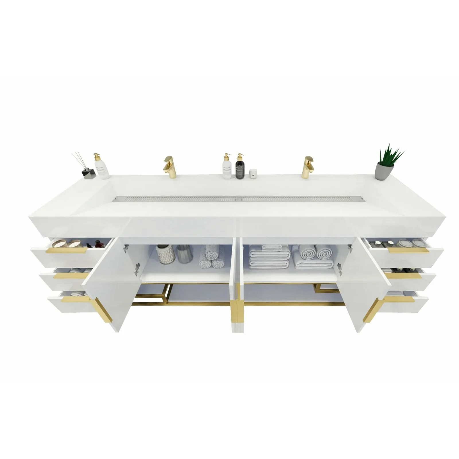 Breton Modern Vanity (24"-84") 16 Breton Modern Vanity (24"-84")