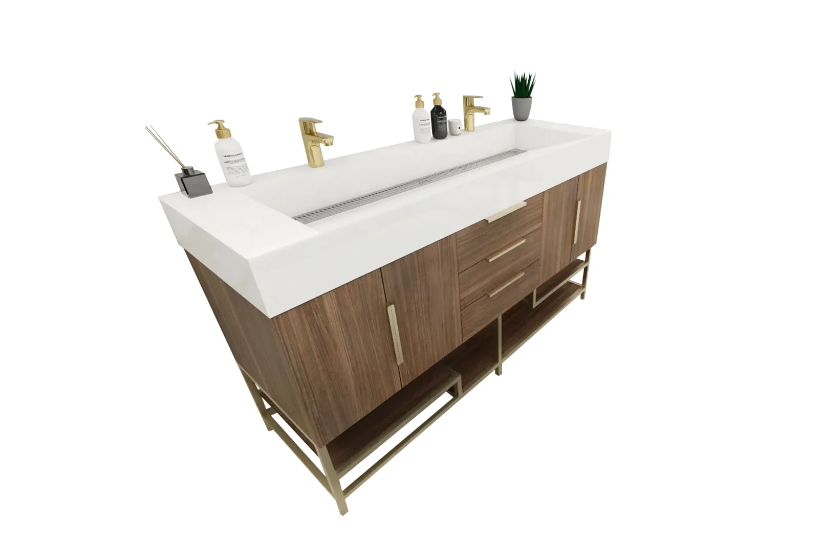 Breton Modern Vanity (24"-84") 3 Breton Modern Vanity (24"-84")