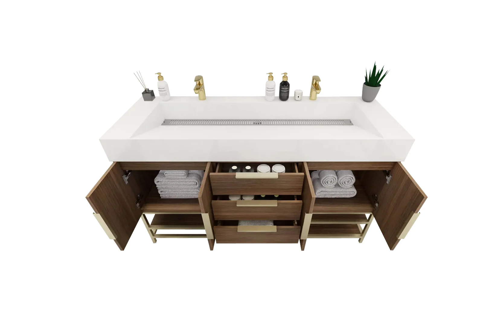 Breton Modern Vanity (24"-84") 5 Breton Modern Vanity (24"-84")