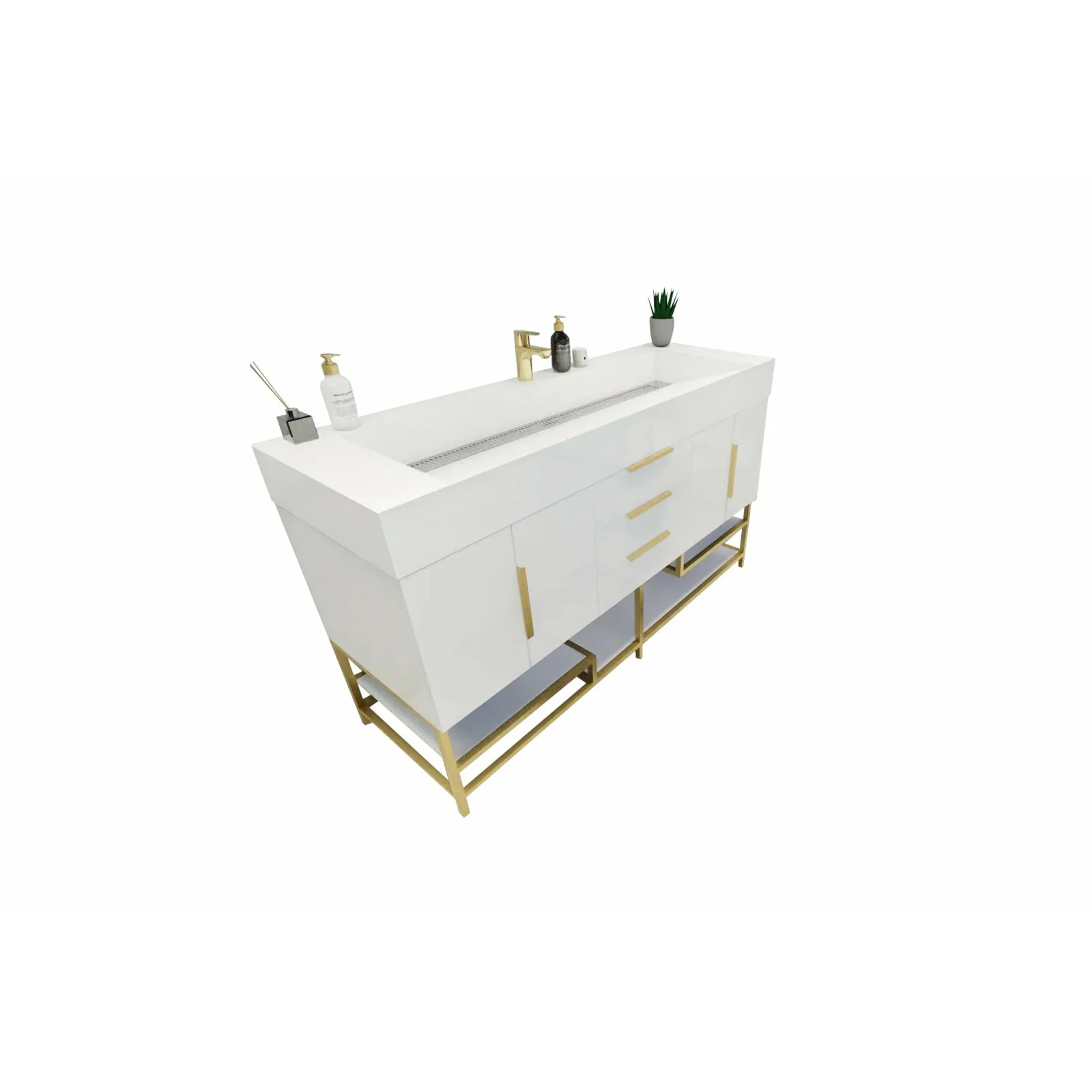 Breton Modern Vanity (24"-84") 50 Breton Modern Vanity (24"-84")