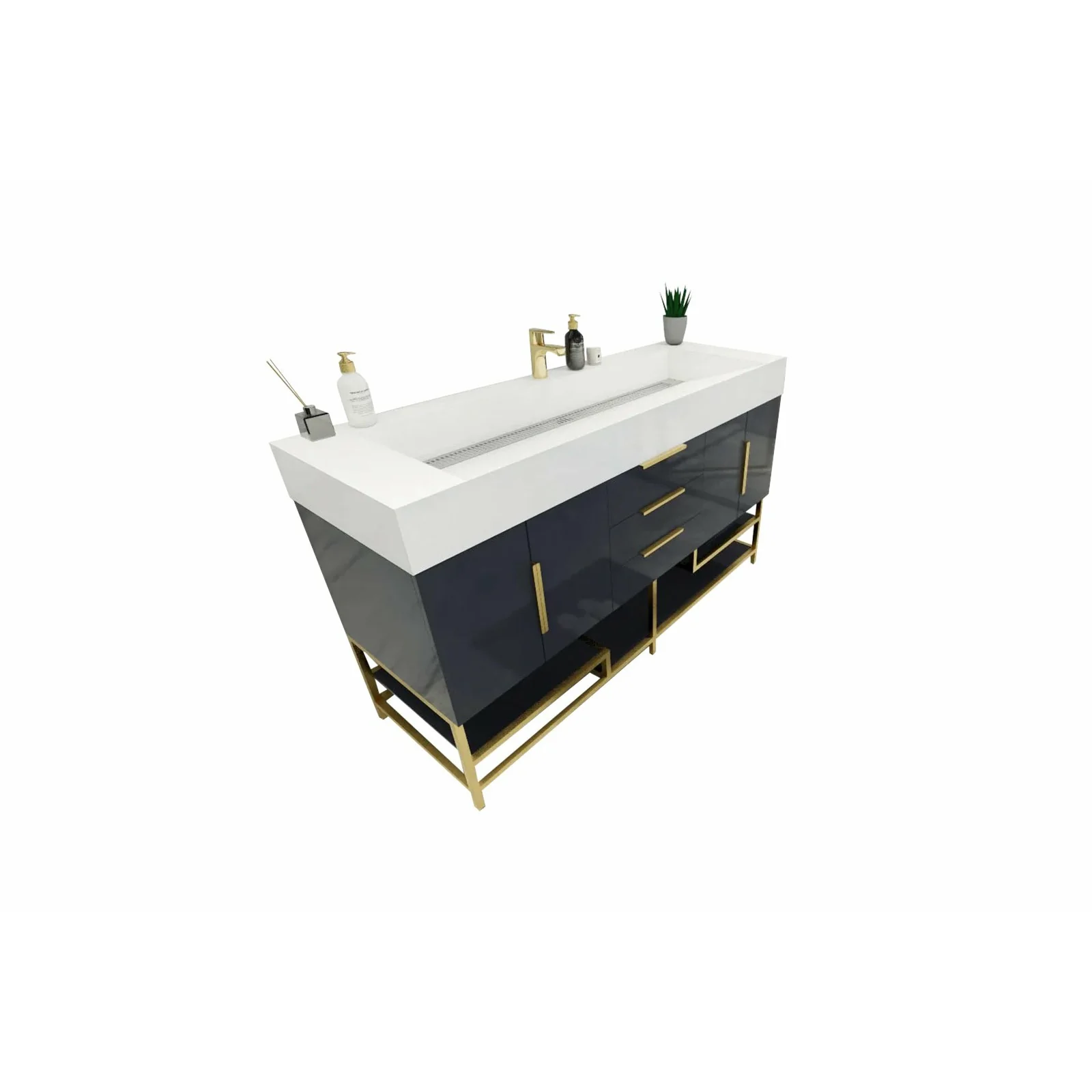 Breton Modern Vanity (24"-84") 54 Breton Modern Vanity (24"-84")