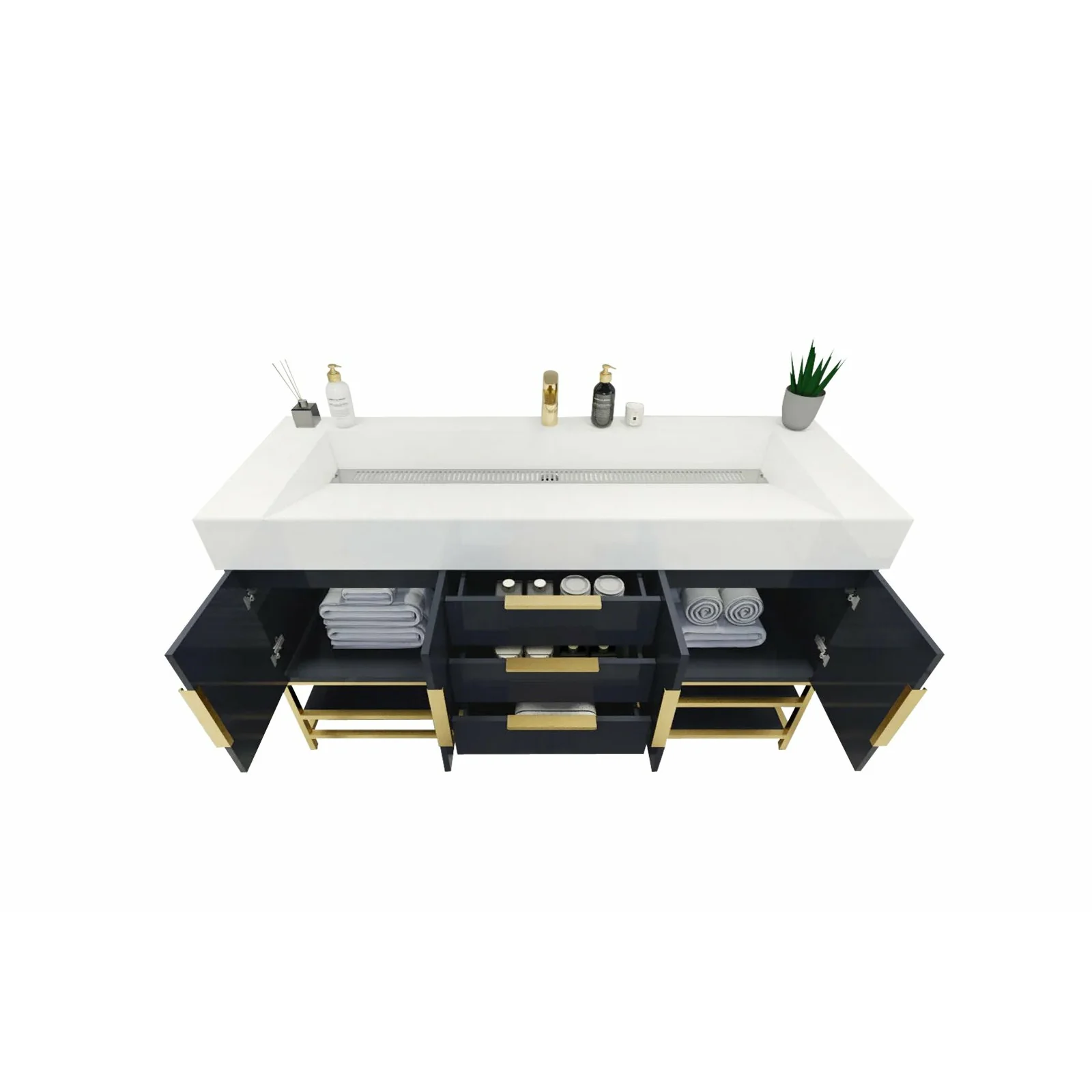 Breton Modern Vanity (24"-84") 56 Breton Modern Vanity (24"-84")