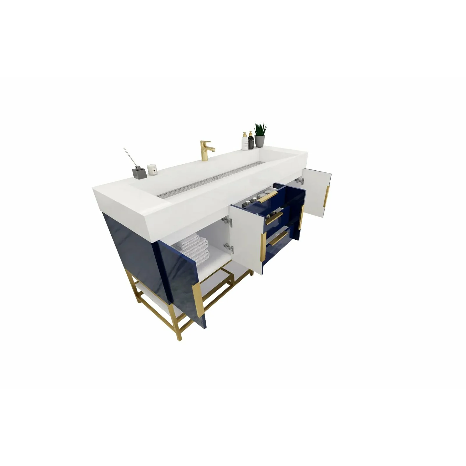 Breton Modern Vanity (24"-84") 59 Breton Modern Vanity (24"-84")