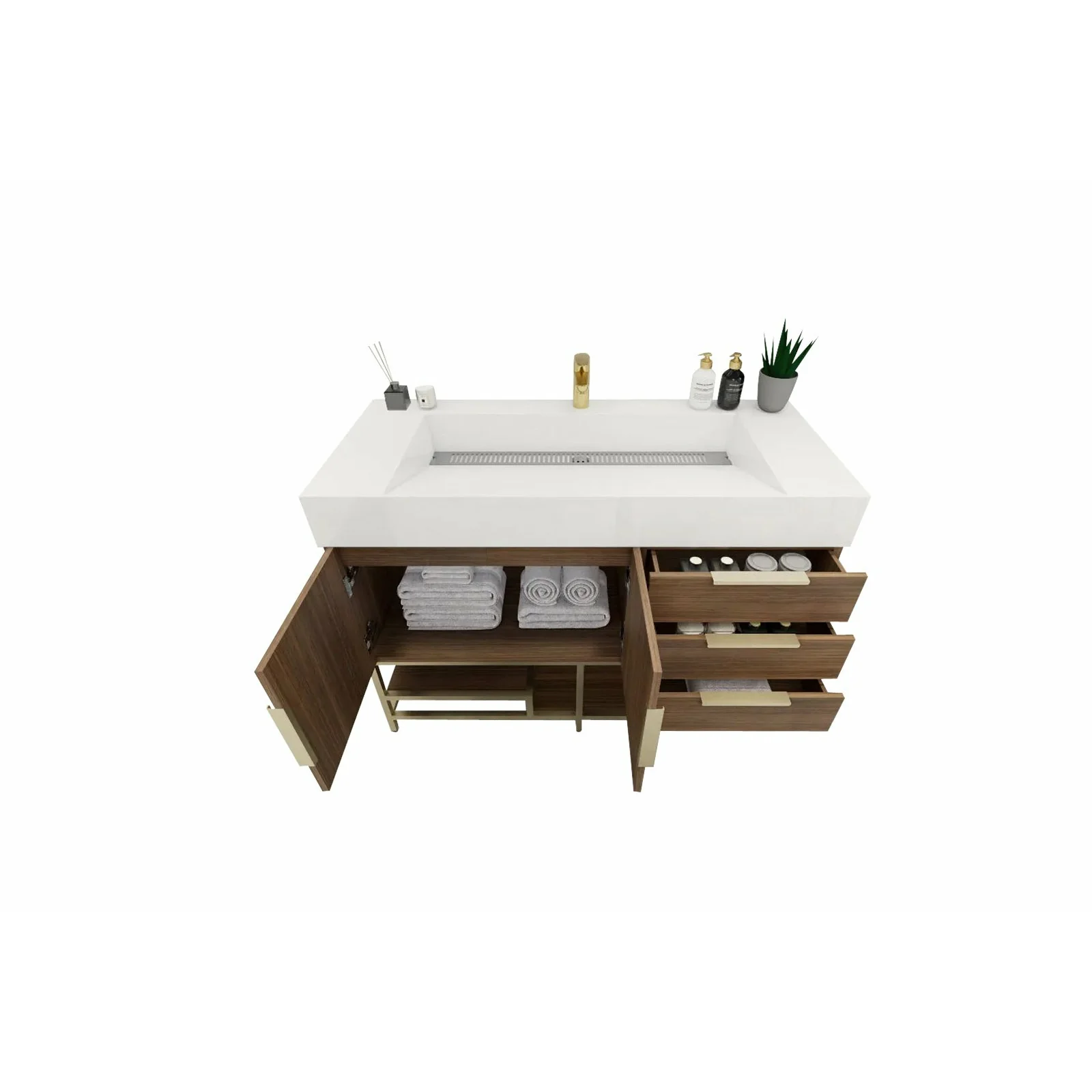 Breton Modern Vanity (24"-84") 63 Breton Modern Vanity (24"-84")