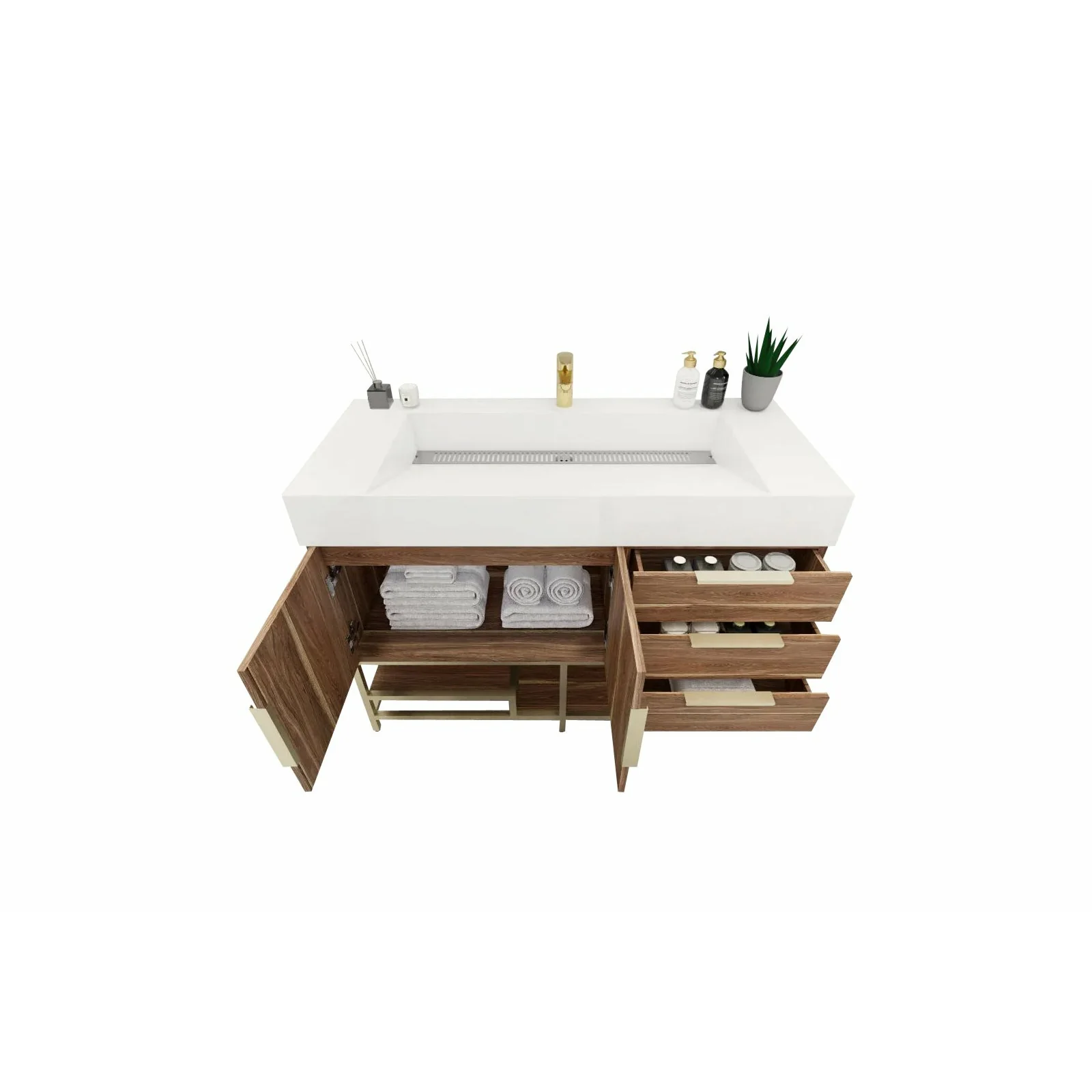 Breton Modern Vanity (24"-84") 66 Breton Modern Vanity (24"-84")