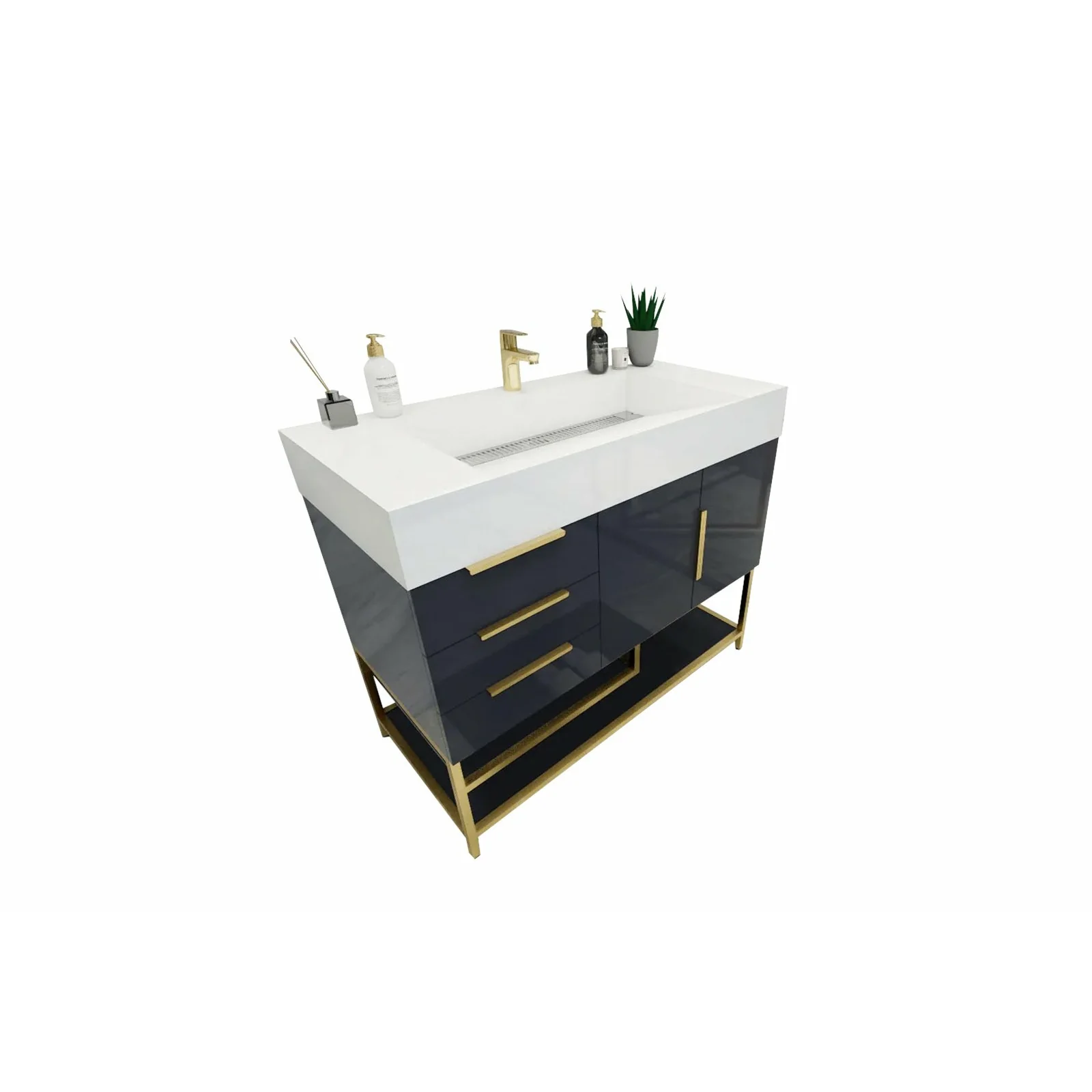 Breton Modern Vanity (24"-84") 86 Breton Modern Vanity (24"-84")