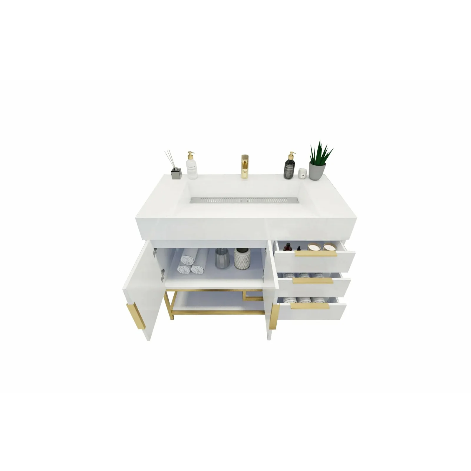 Breton Modern Vanity (24"-84") 99 Breton Modern Vanity (24"-84")