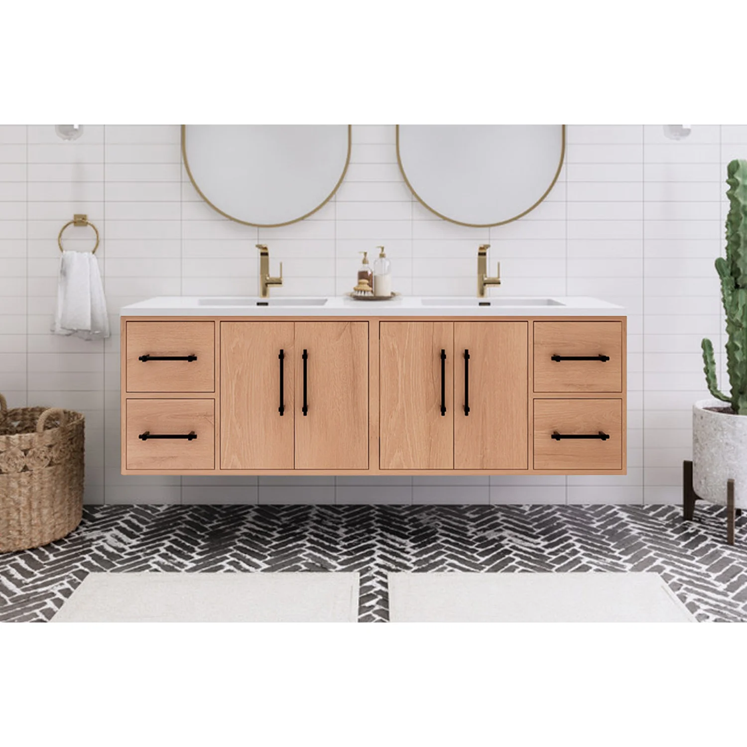 Belgian Floating Vanity (Latest Model) - 2nd Generation (24"-84")