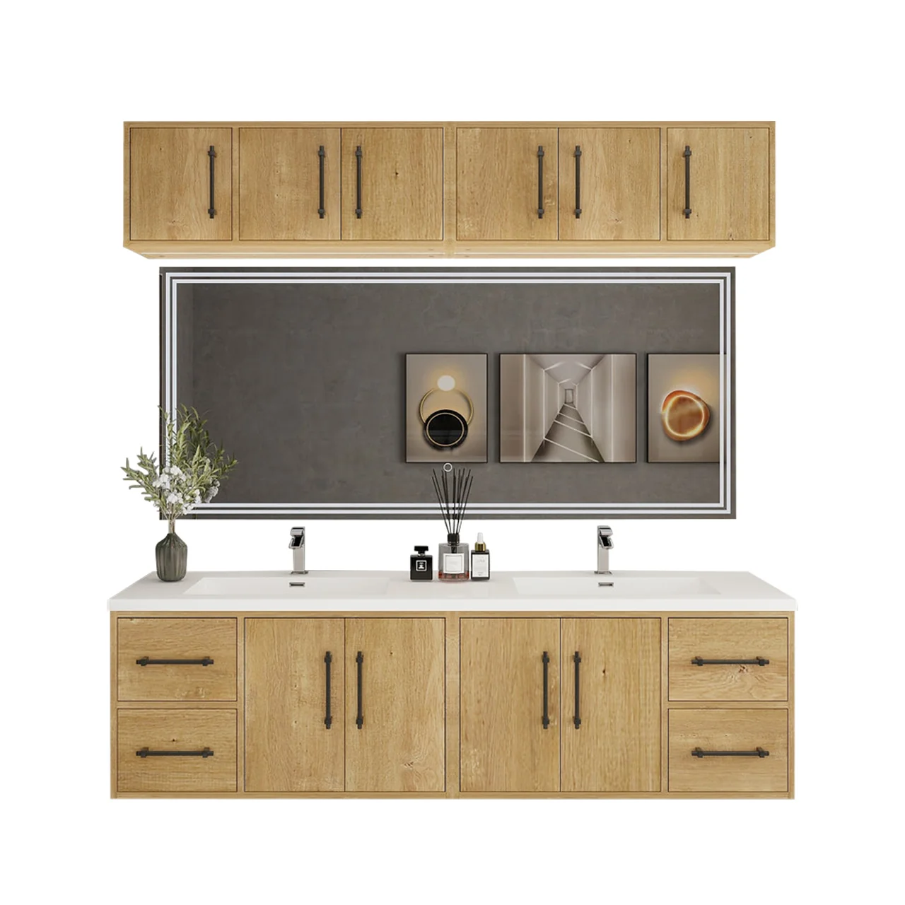 Belgian Floating Vanity (Latest Model) - 2nd Generation (24"-84") 108 Belgian Floating Vanity (Latest Model) - 2nd Generation (24"-84")