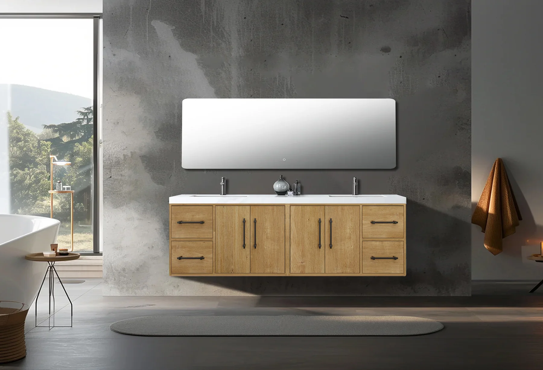 Belgian Floating Vanity (Latest Model) - 2nd Generation (24"-84") 110 Belgian Floating Vanity (Latest Model) - 2nd Generation (24"-84")