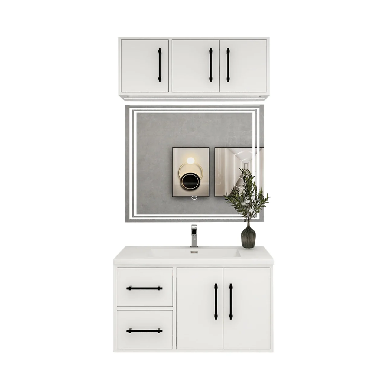 Belgian Floating Vanity (Latest Model) - 2nd Generation (24"-84") 124 Belgian Floating Vanity (Latest Model) - 2nd Generation (24"-84")