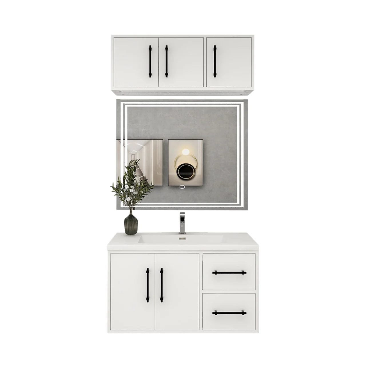 Belgian Floating Vanity (Latest Model) - 2nd Generation (24"-84") 129 Belgian Floating Vanity (Latest Model) - 2nd Generation (24"-84")