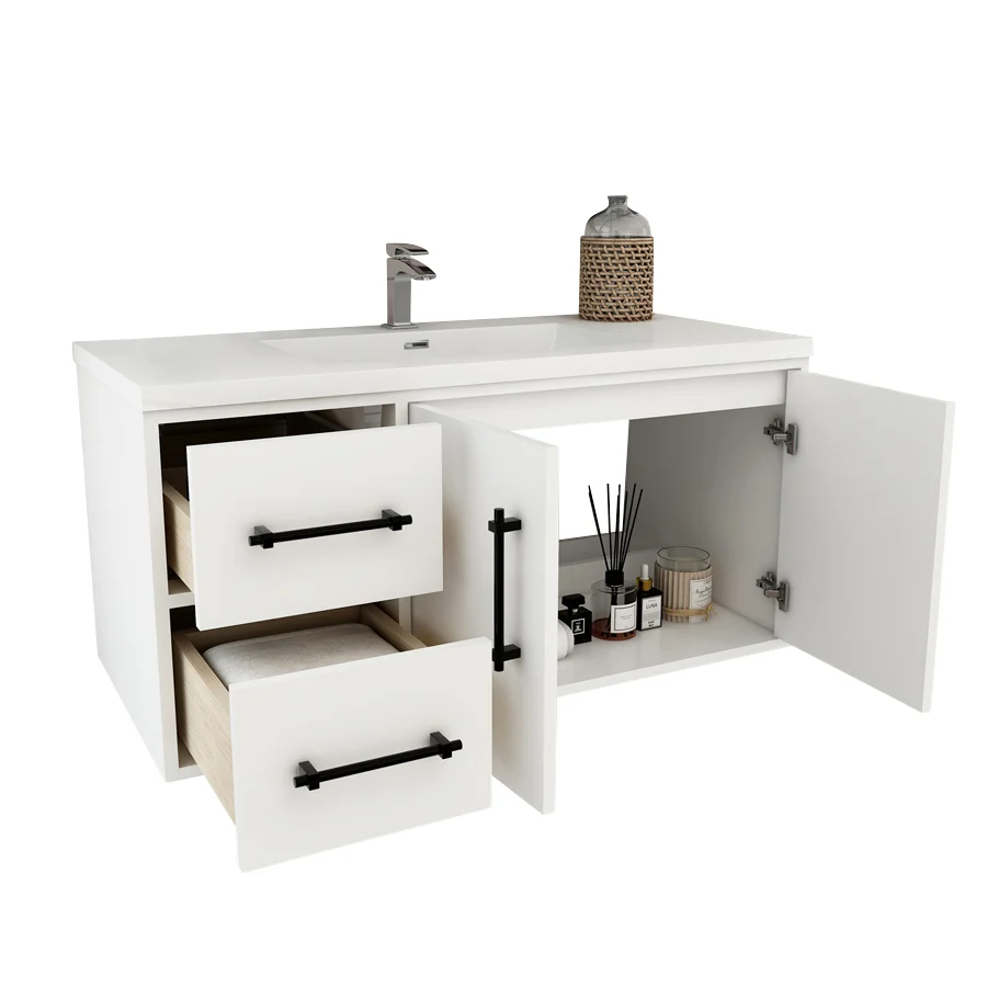 Belgian Floating Vanity (Latest Model) - 2nd Generation (24"-84") 132 Belgian Floating Vanity (Latest Model) - 2nd Generation (24"-84")
