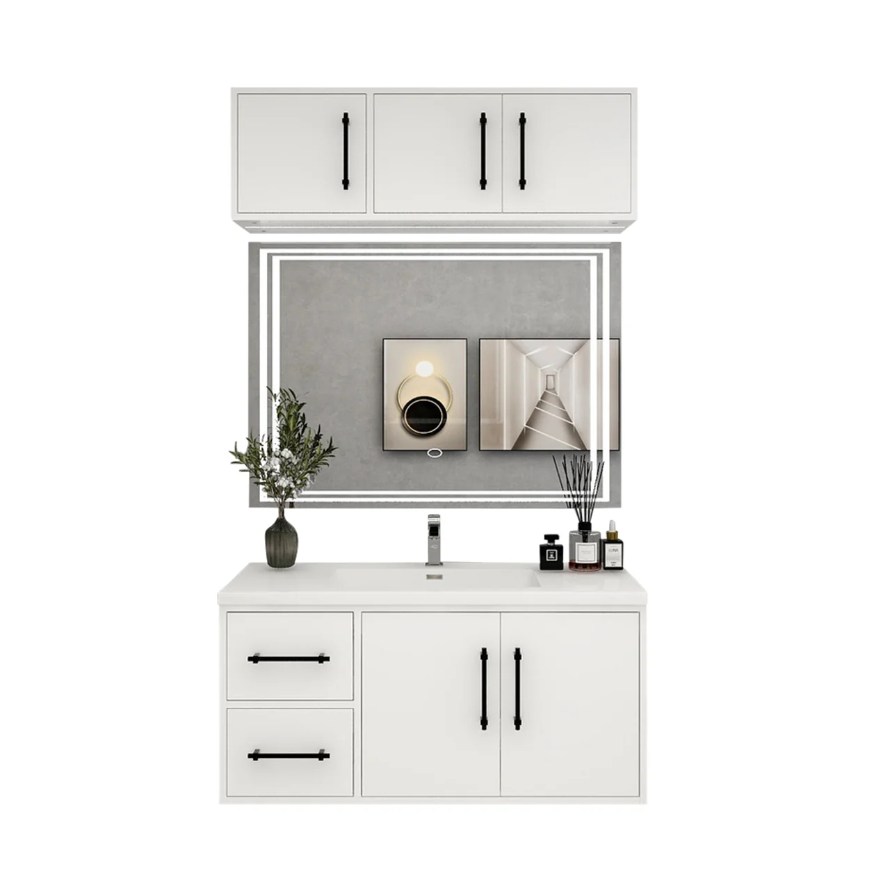 Belgian Floating Vanity (Latest Model) - 2nd Generation (24"-84") 134 Belgian Floating Vanity (Latest Model) - 2nd Generation (24"-84")