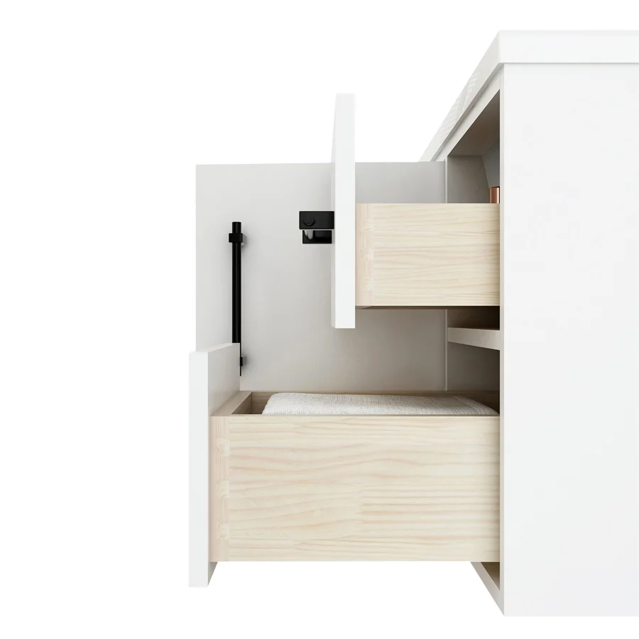 Belgian Floating Vanity (Latest Model) - 2nd Generation (24"-84") 138 Belgian Floating Vanity (Latest Model) - 2nd Generation (24"-84")
