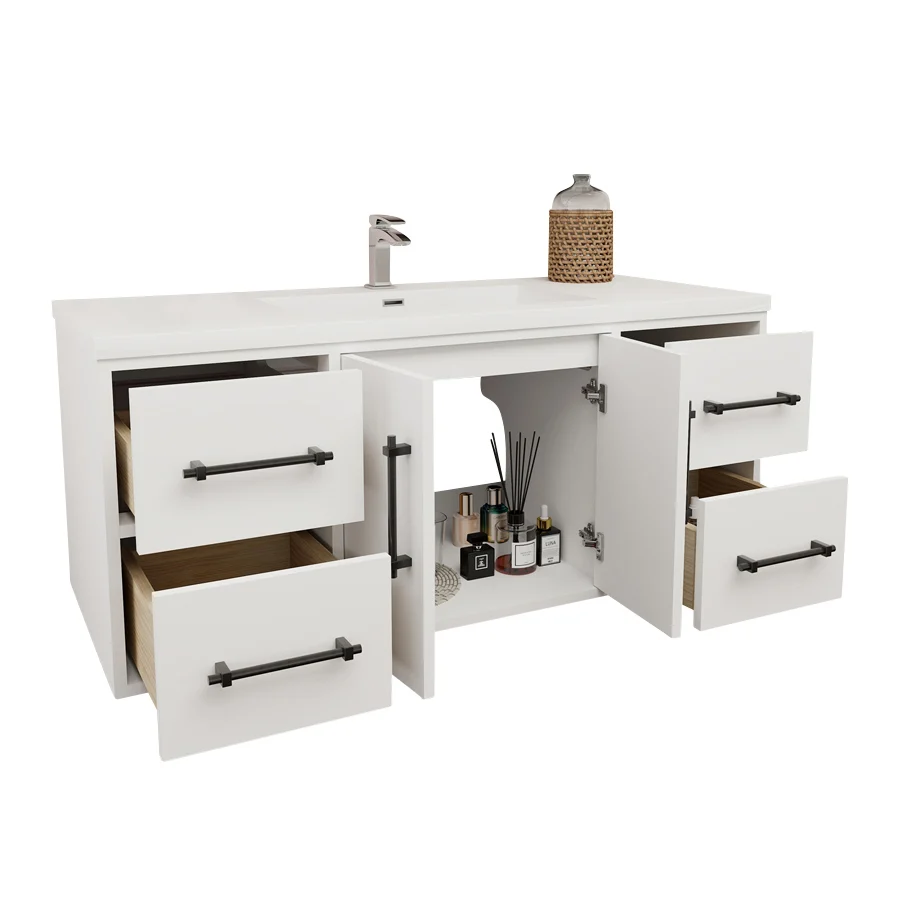 Belgian Floating Vanity (Latest Model) - 2nd Generation (24"-84") 142 Belgian Floating Vanity (Latest Model) - 2nd Generation (24"-84")