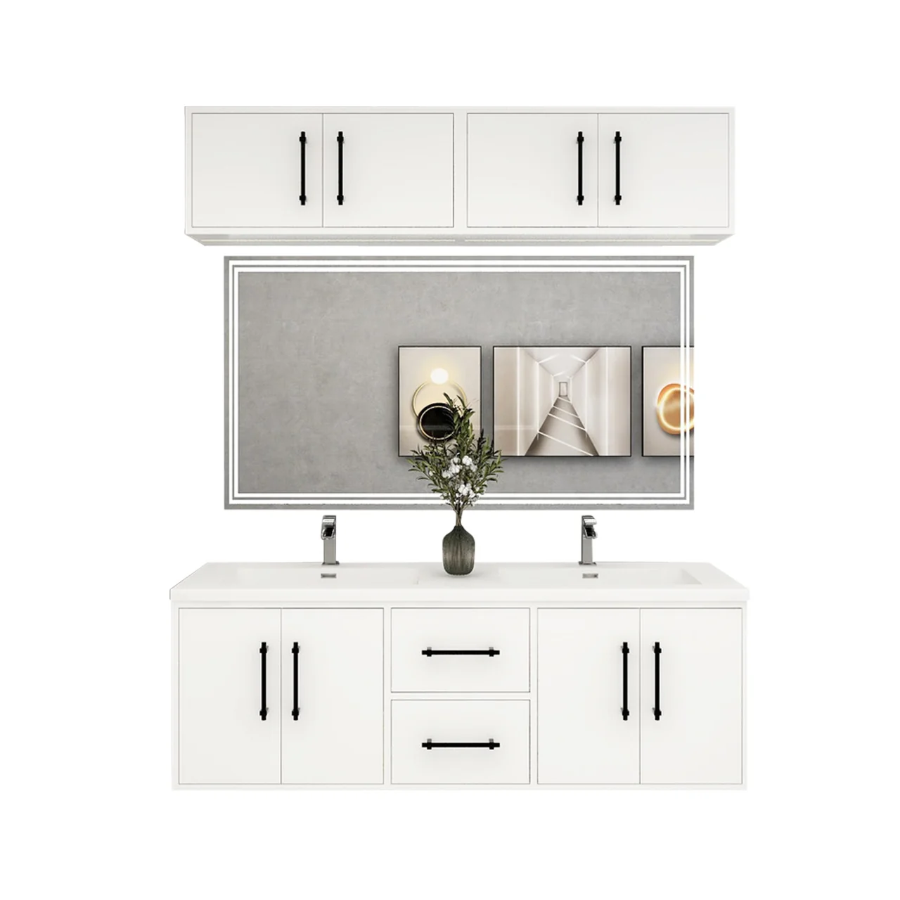 Belgian Floating Vanity (Latest Model) - 2nd Generation (24"-84") 153 Belgian Floating Vanity (Latest Model) - 2nd Generation (24"-84")
