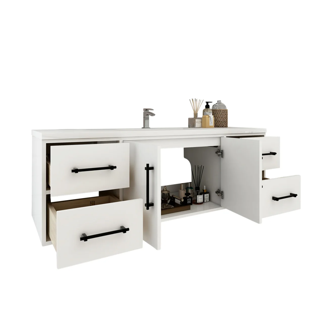 Belgian Floating Vanity (Latest Model) - 2nd Generation (24"-84") 155 Belgian Floating Vanity (Latest Model) - 2nd Generation (24"-84")