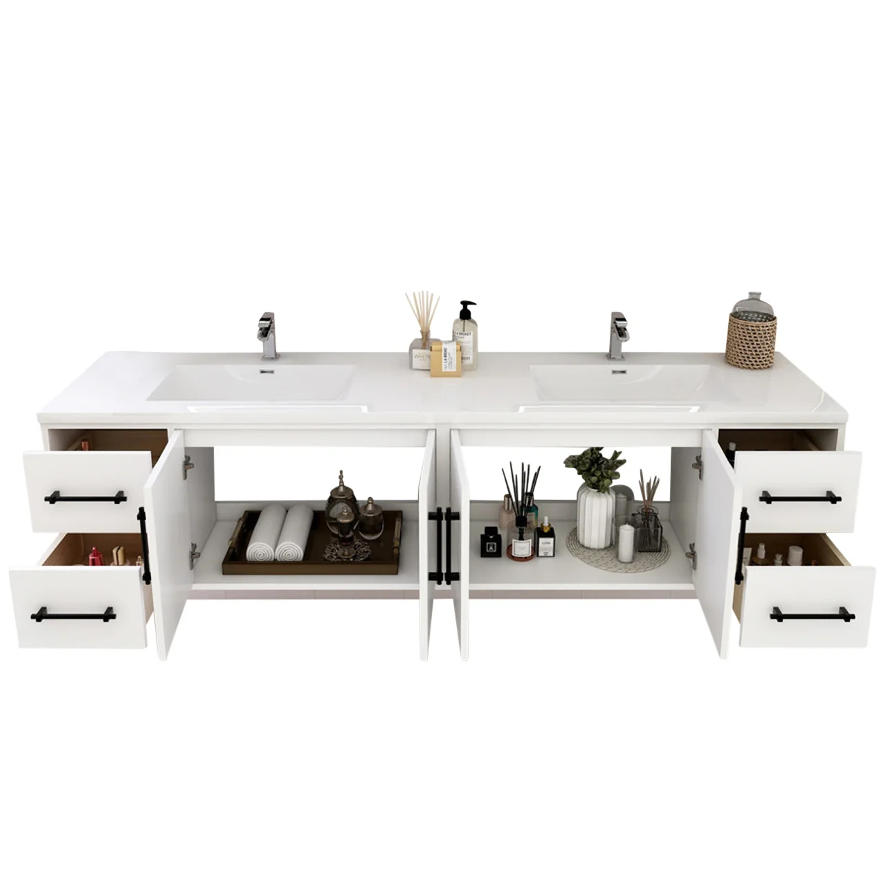 Belgian Floating Vanity (Latest Model) - 2nd Generation (24"-84") 158 Belgian Floating Vanity (Latest Model) - 2nd Generation (24"-84")