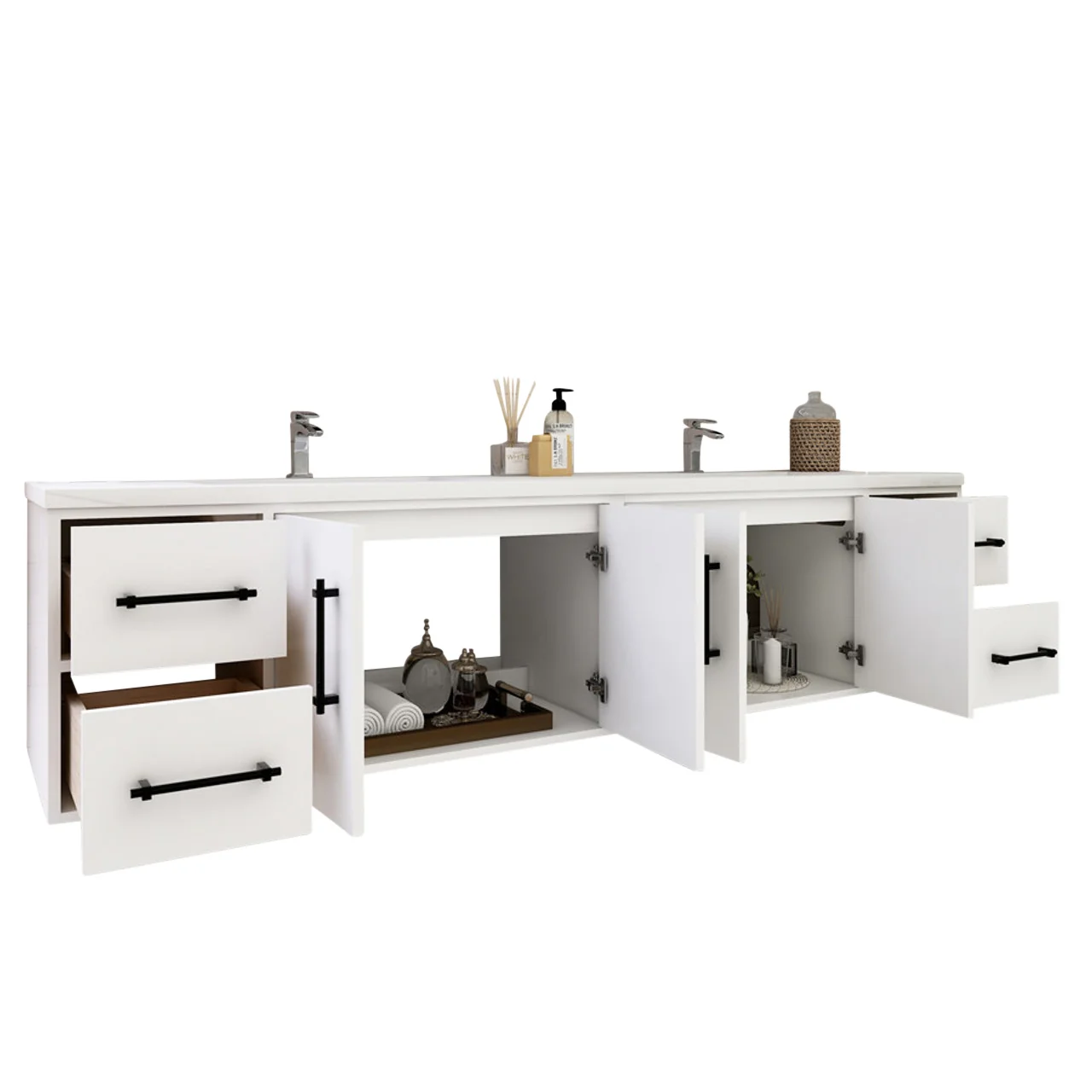 Belgian Floating Vanity (Latest Model) - 2nd Generation (24"-84") 160 Belgian Floating Vanity (Latest Model) - 2nd Generation (24"-84")