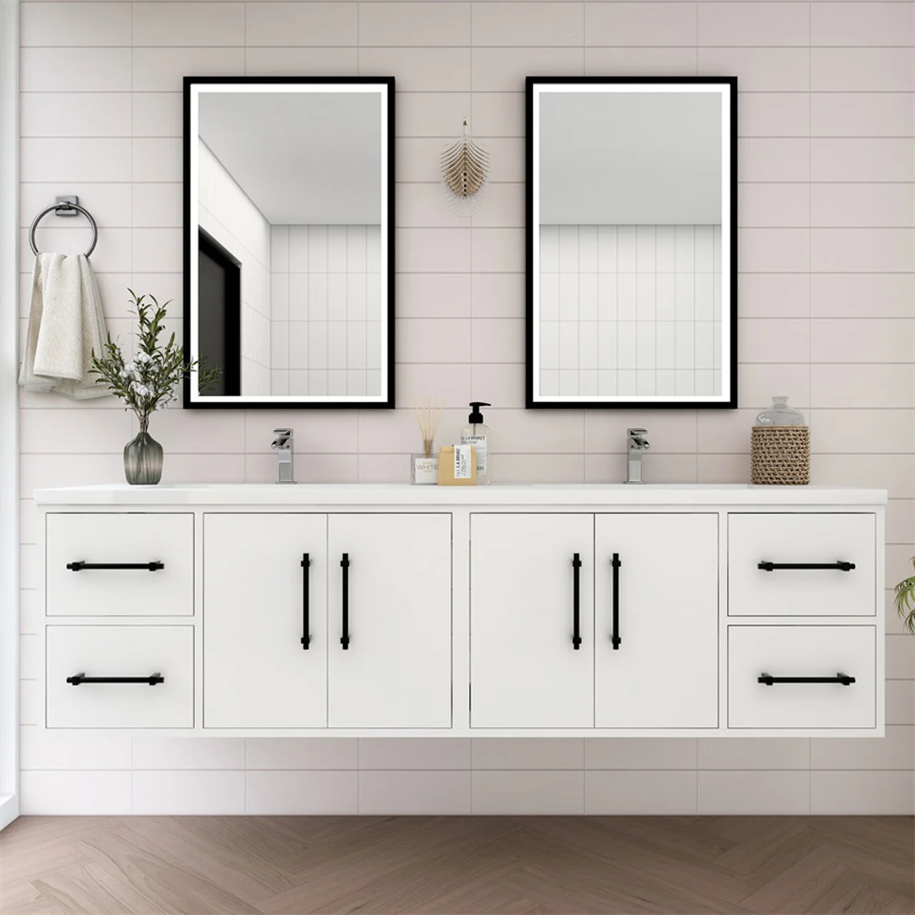 Belgian Floating Vanity (Latest Model) - 2nd Generation (24"-84") 162 Belgian Floating Vanity (Latest Model) - 2nd Generation (24"-84")